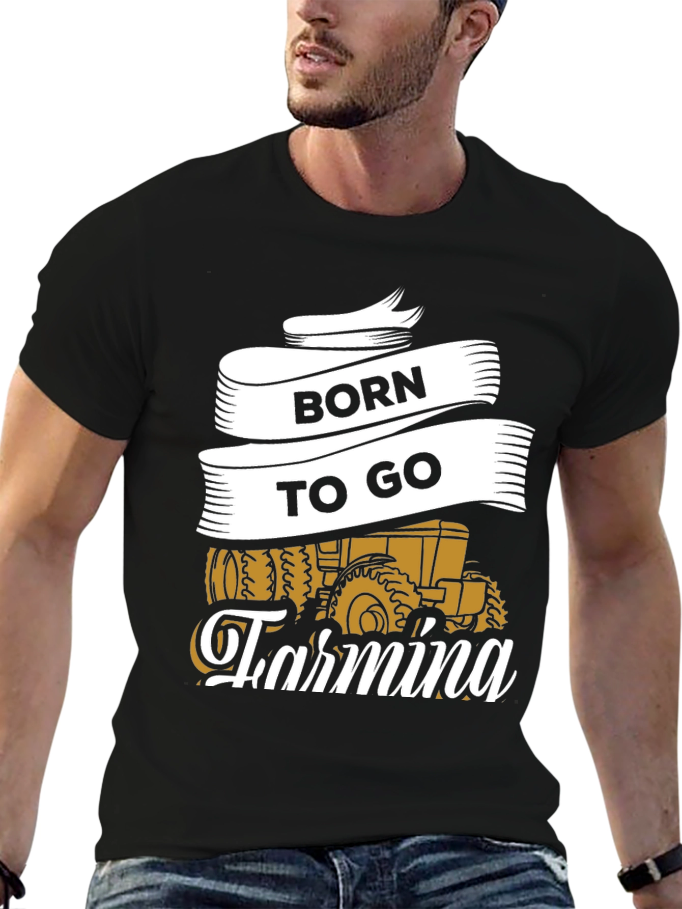 Born to Go Farming T-Shirt -  Tractor Graphic Tee - 6
