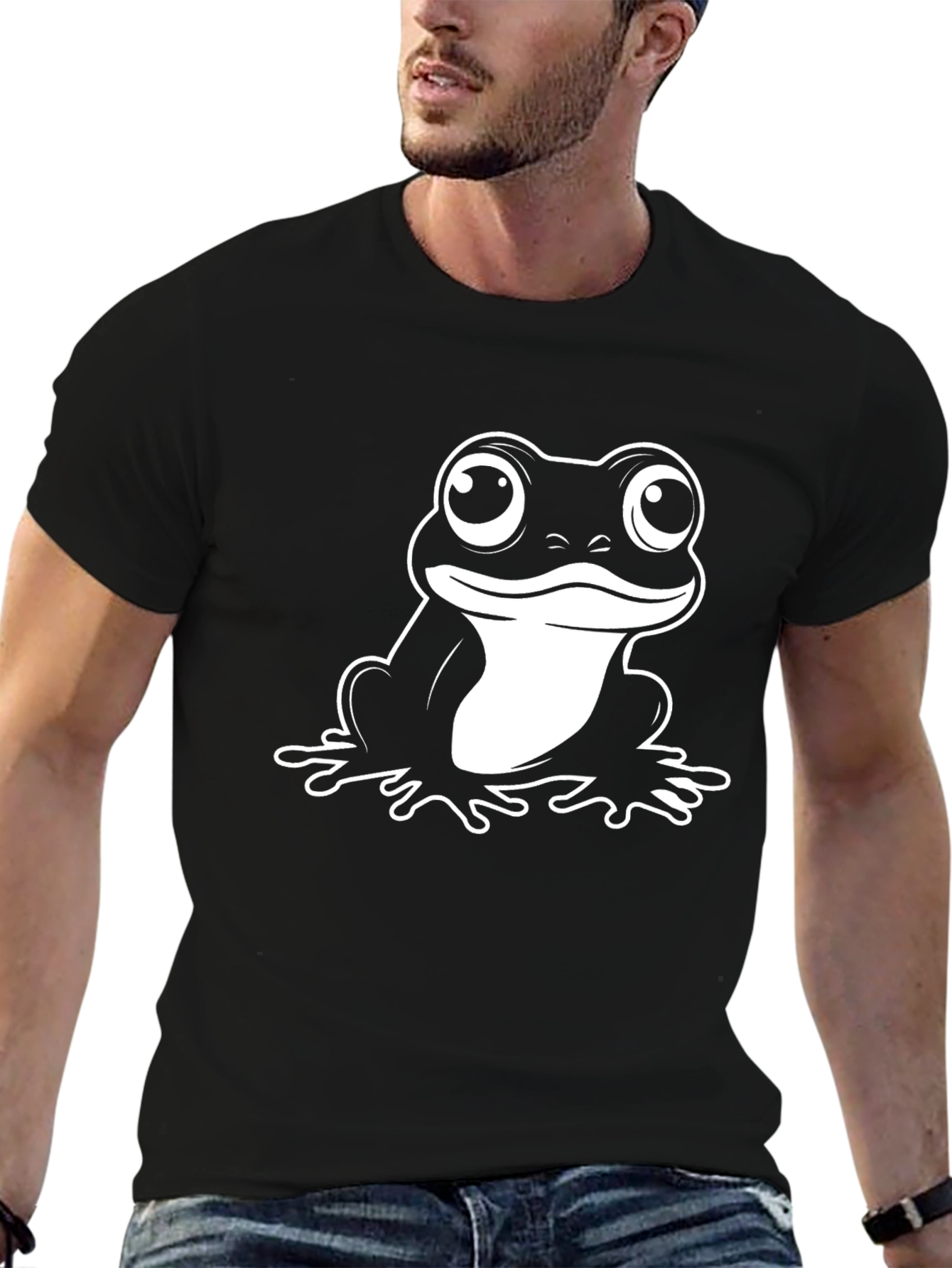 Black Frog Graphic Black T-Shirt view 6
