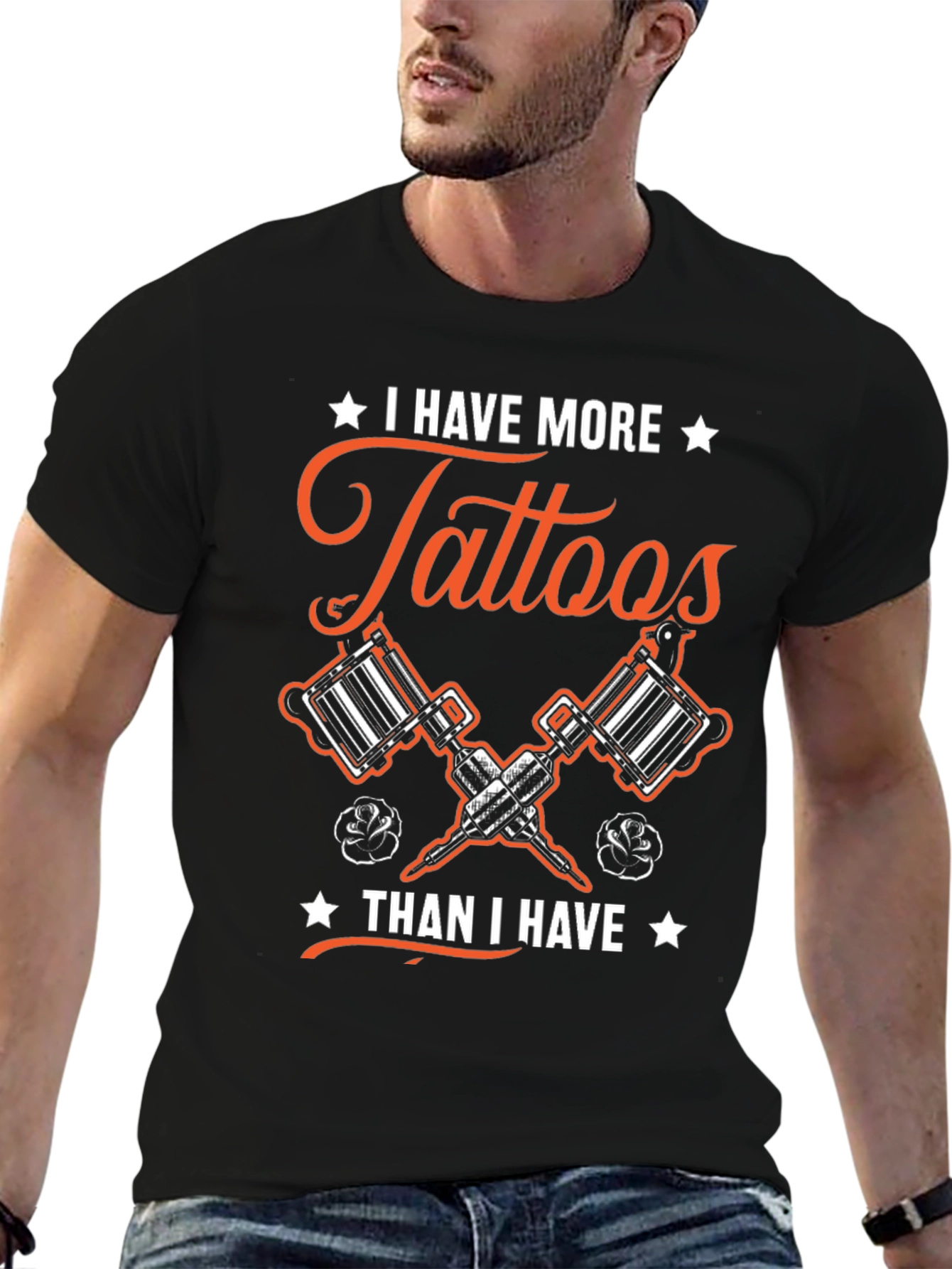 Black Tattoo Lover T-Shirt: More Tattoos view 6