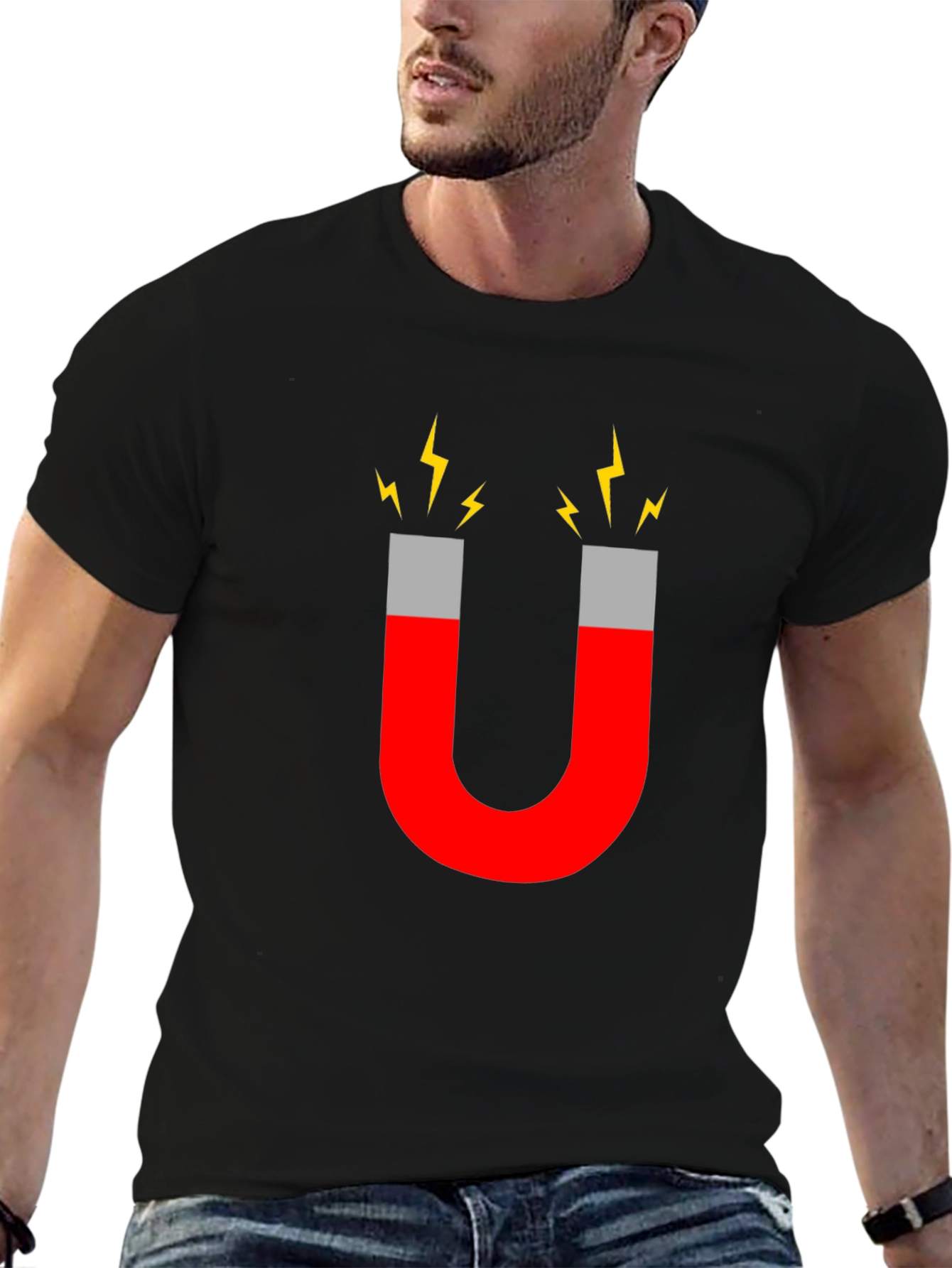 Magnetic Attraction Graphic Tee - Quirky T-Shirt - 6