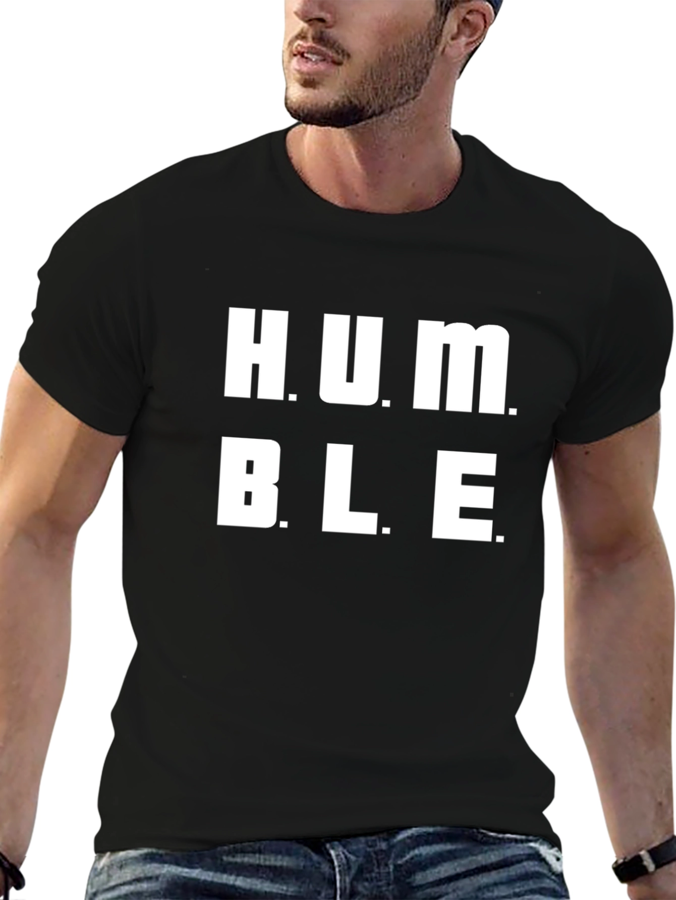 Black Humble Graphic Print Black T-Shirt view 6