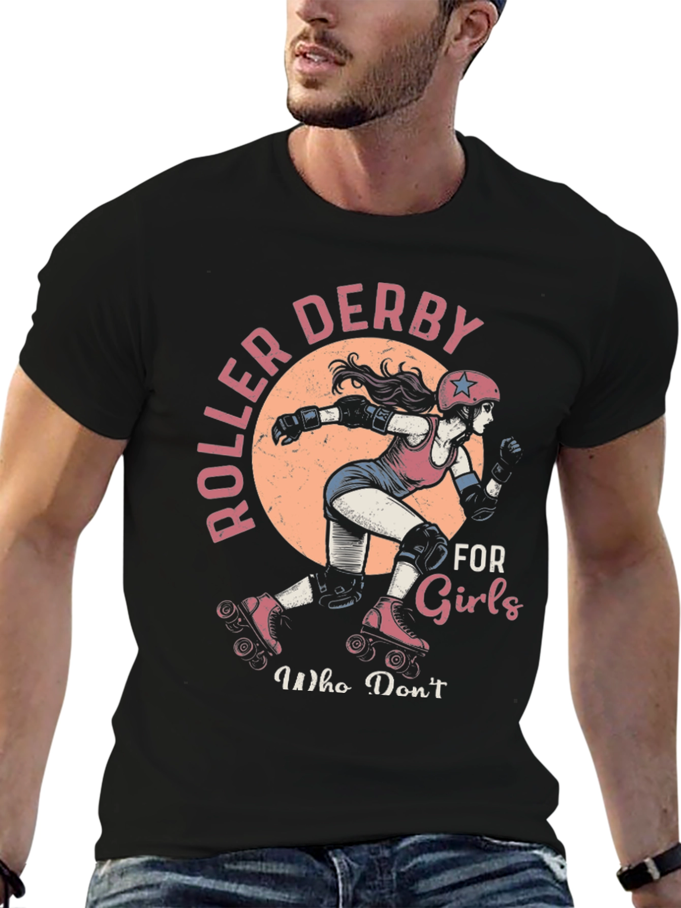Black Roller Derby Girls Graphic Tee - Skate in Style! view 6