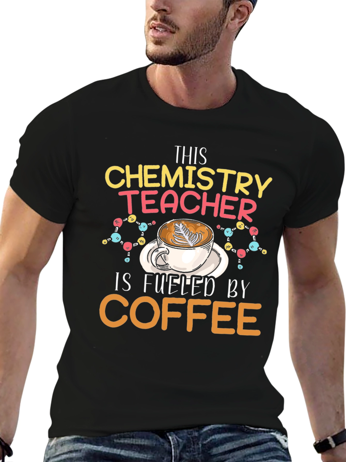 Chemistry Teacher Fuel Coffee T-Shirt - 6