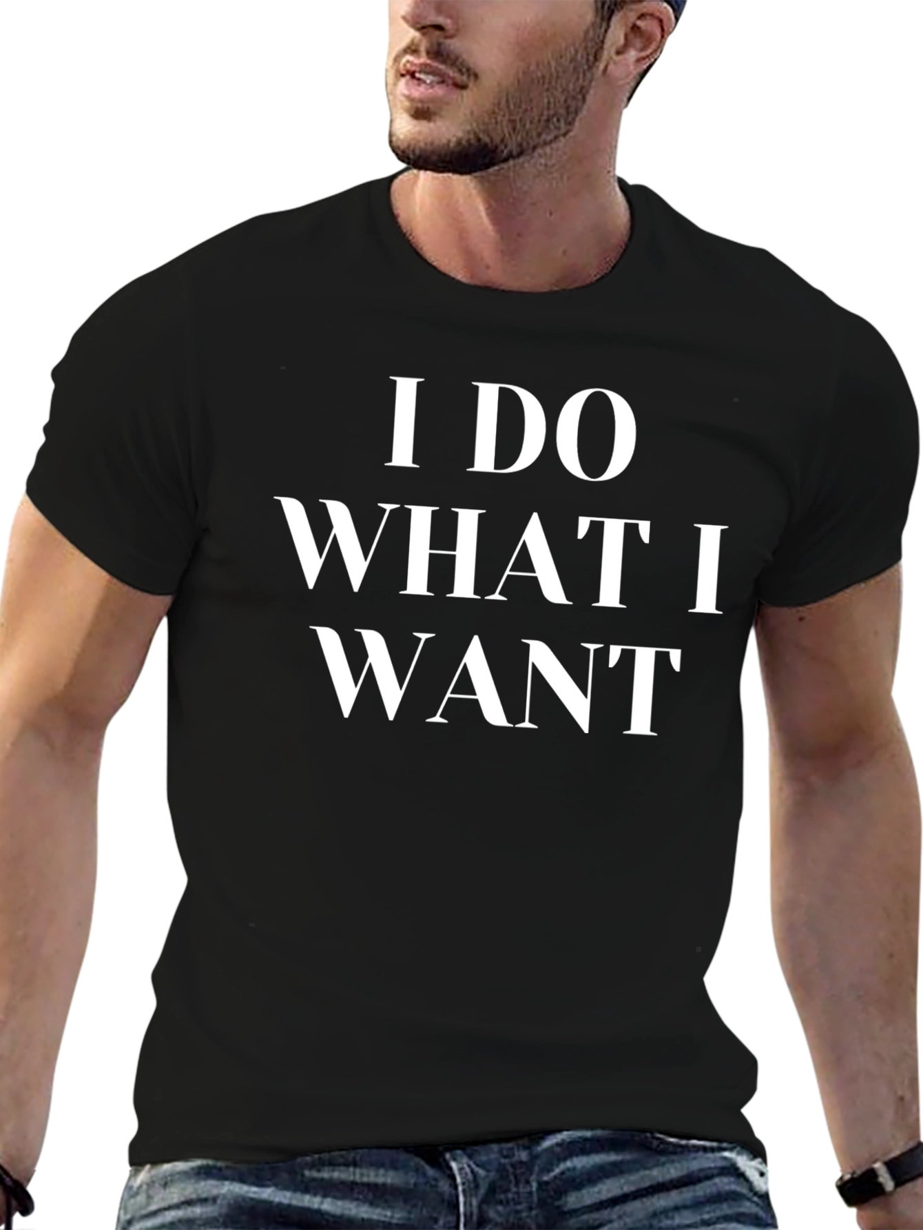 Black I Do What I Want T-Shirt view 6