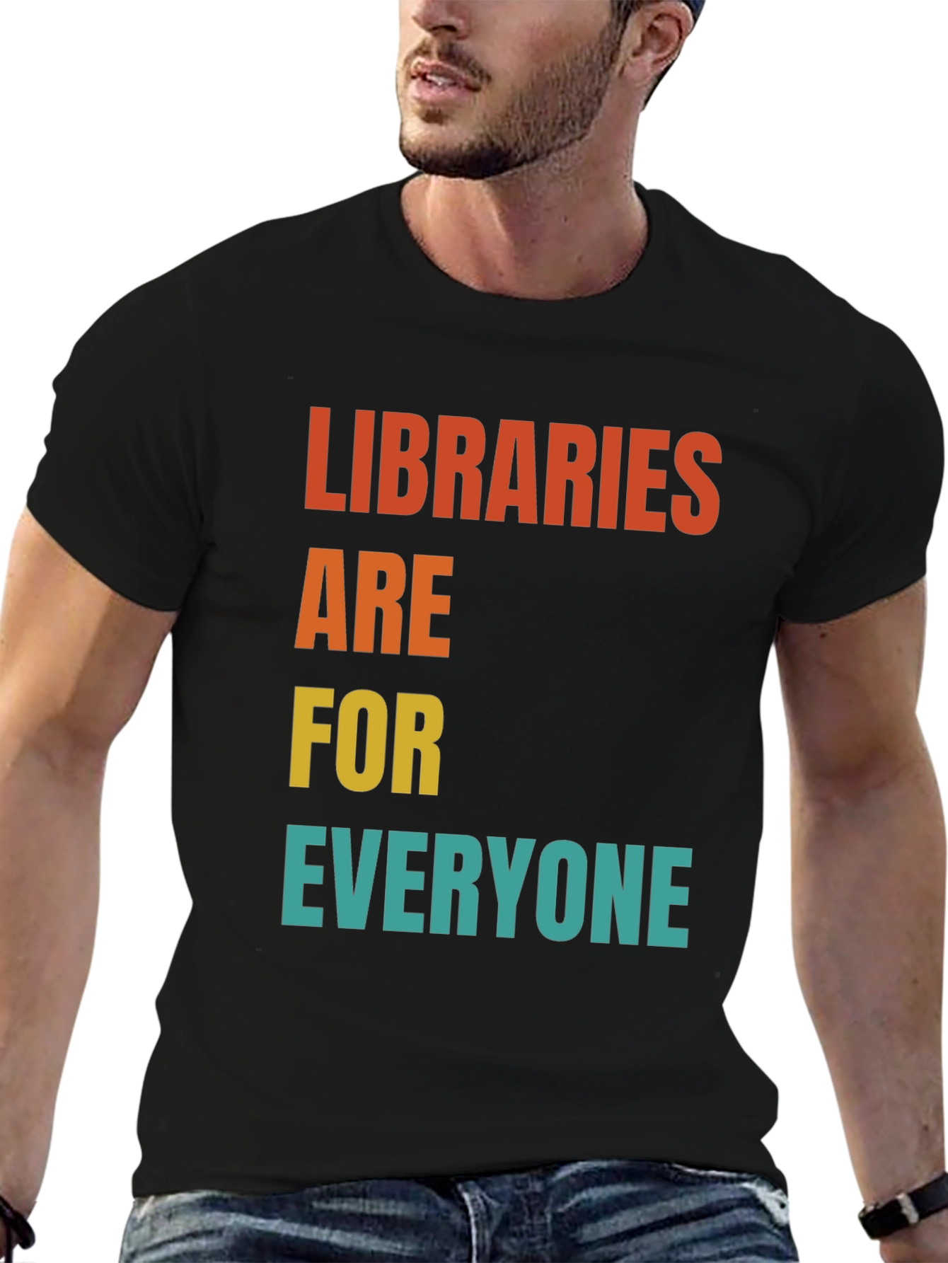 Black Libraries Are For Everyone T-Shirt view 6