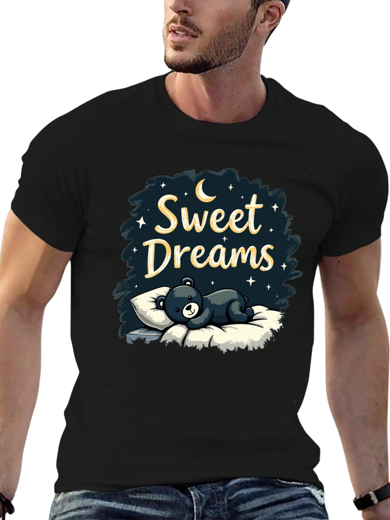 Black Sweet Dreams Bear T-Shirt view 6