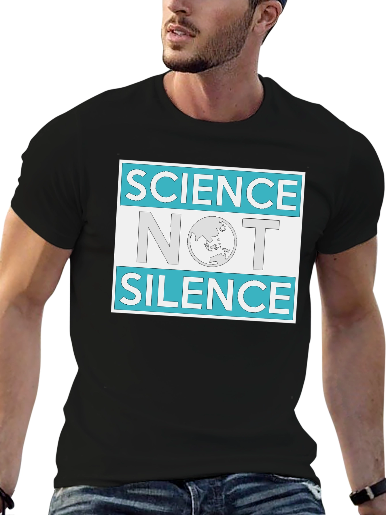 Science Not Silence Graphic Tee - Black - 6