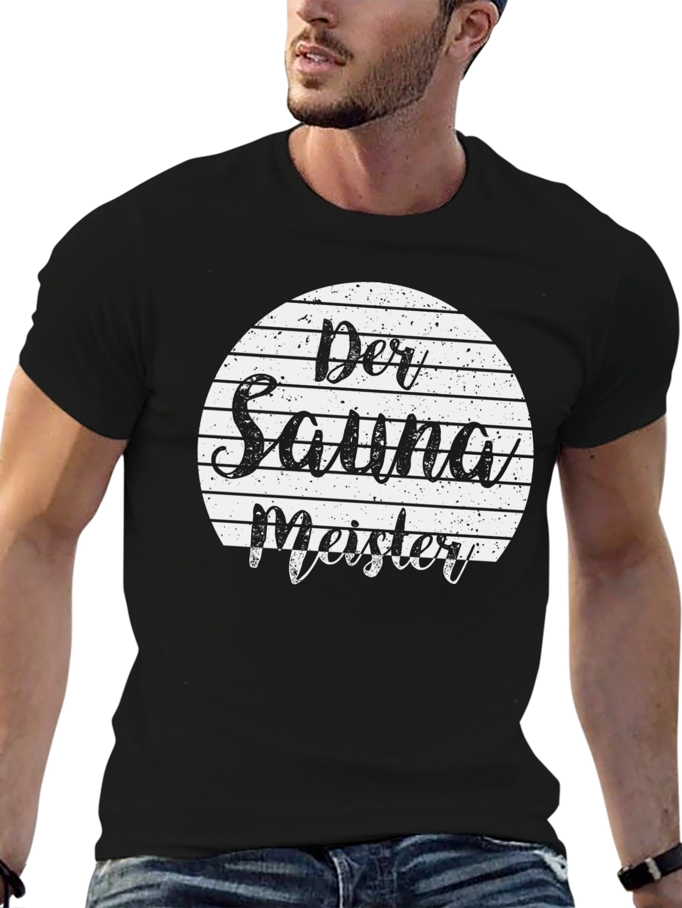 Black Der Saunameister T-Shirt Black view 6