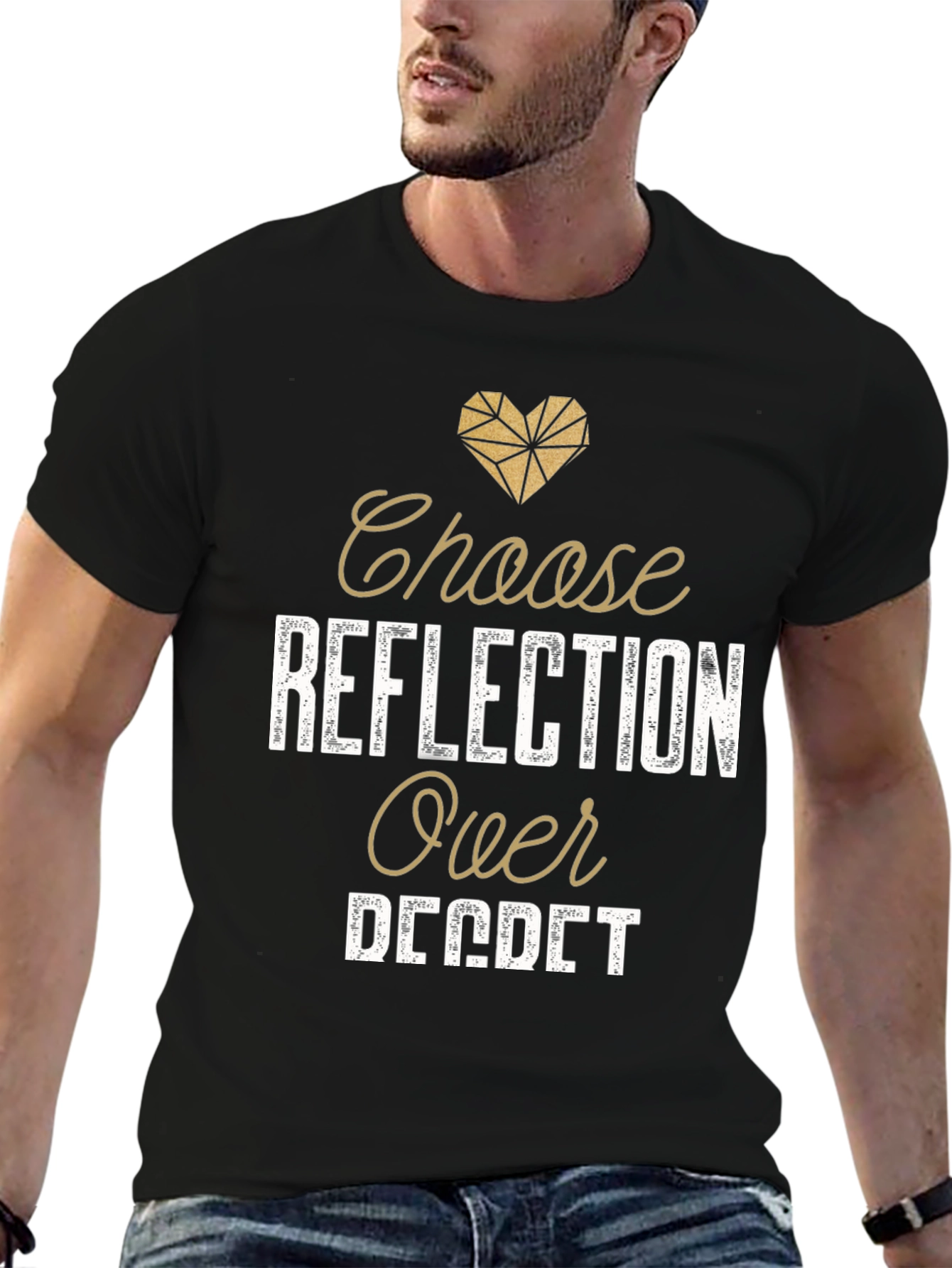 Black Choose Reflection T-Shirt view 6