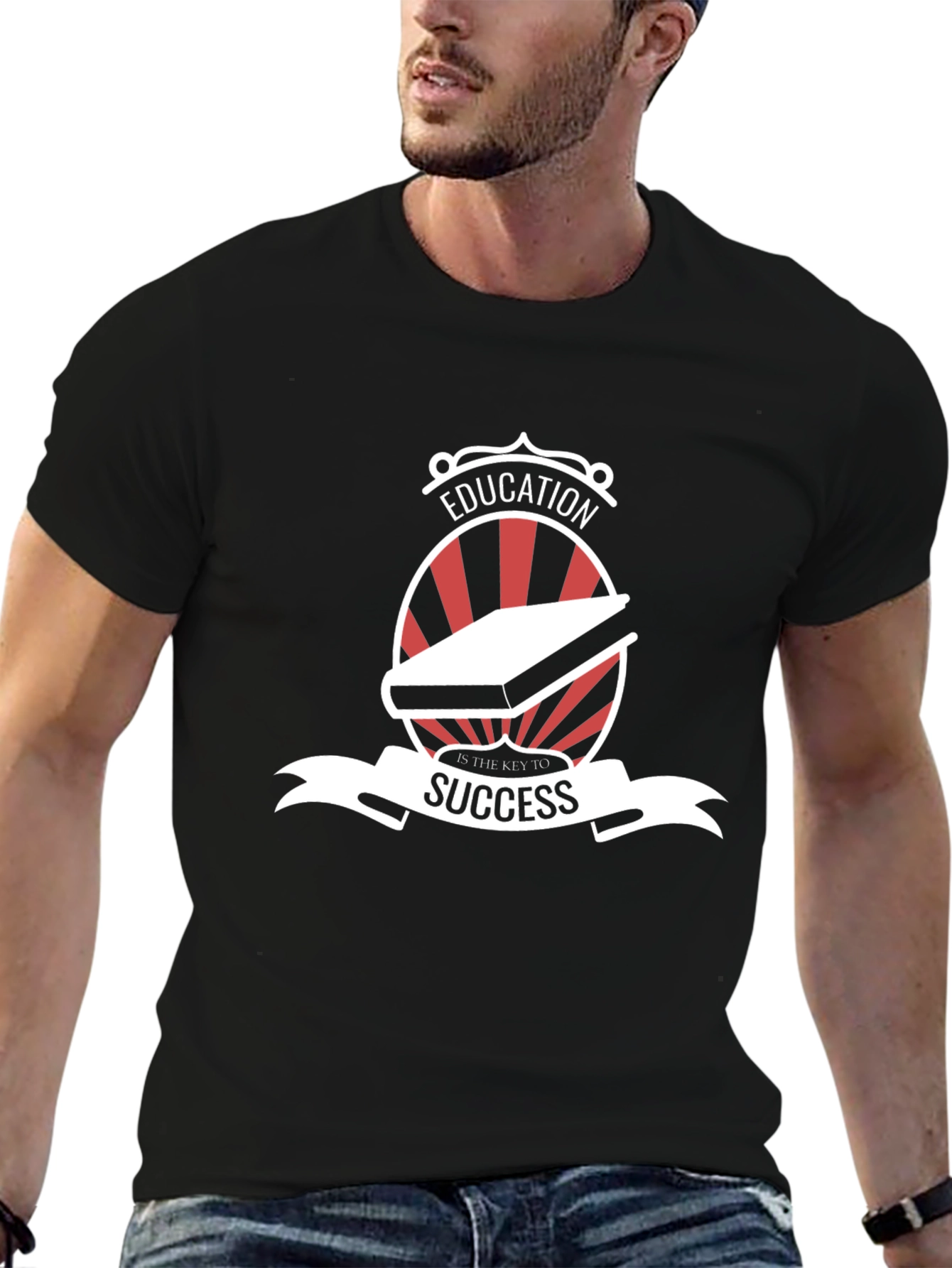 Black Education is Key T-Shirt - Success Tee view 6