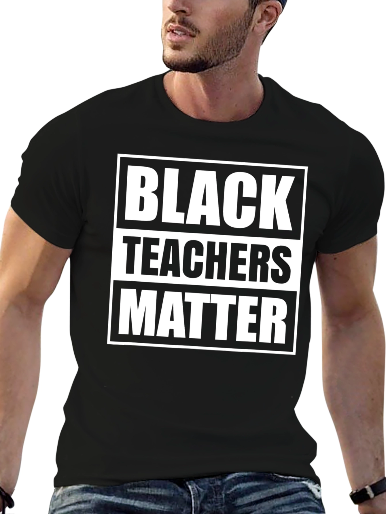 Black Black Teachers Matter Graphic Tee view 6