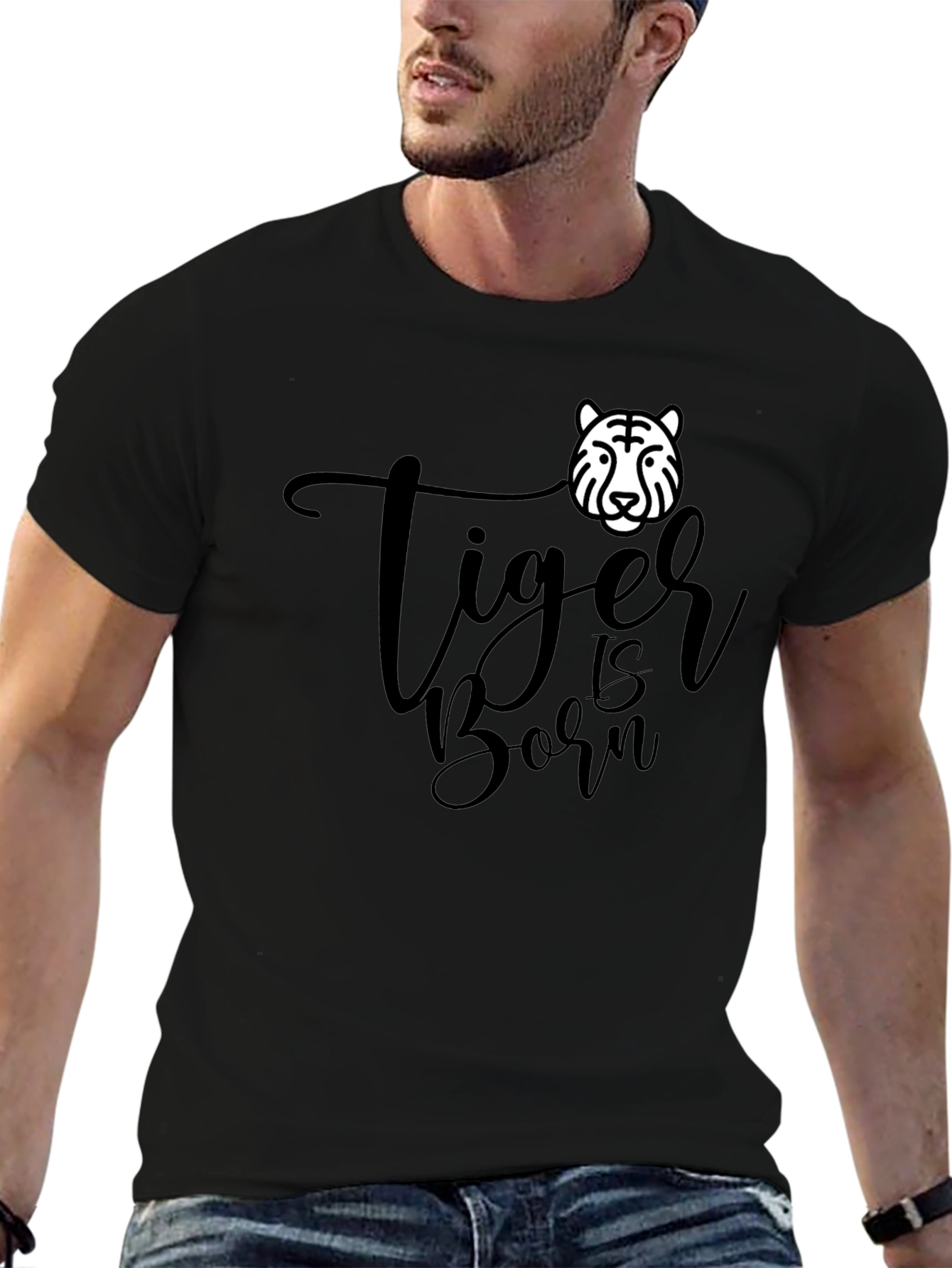 Black Tiger is Born Men's Graphic Tee view 6
