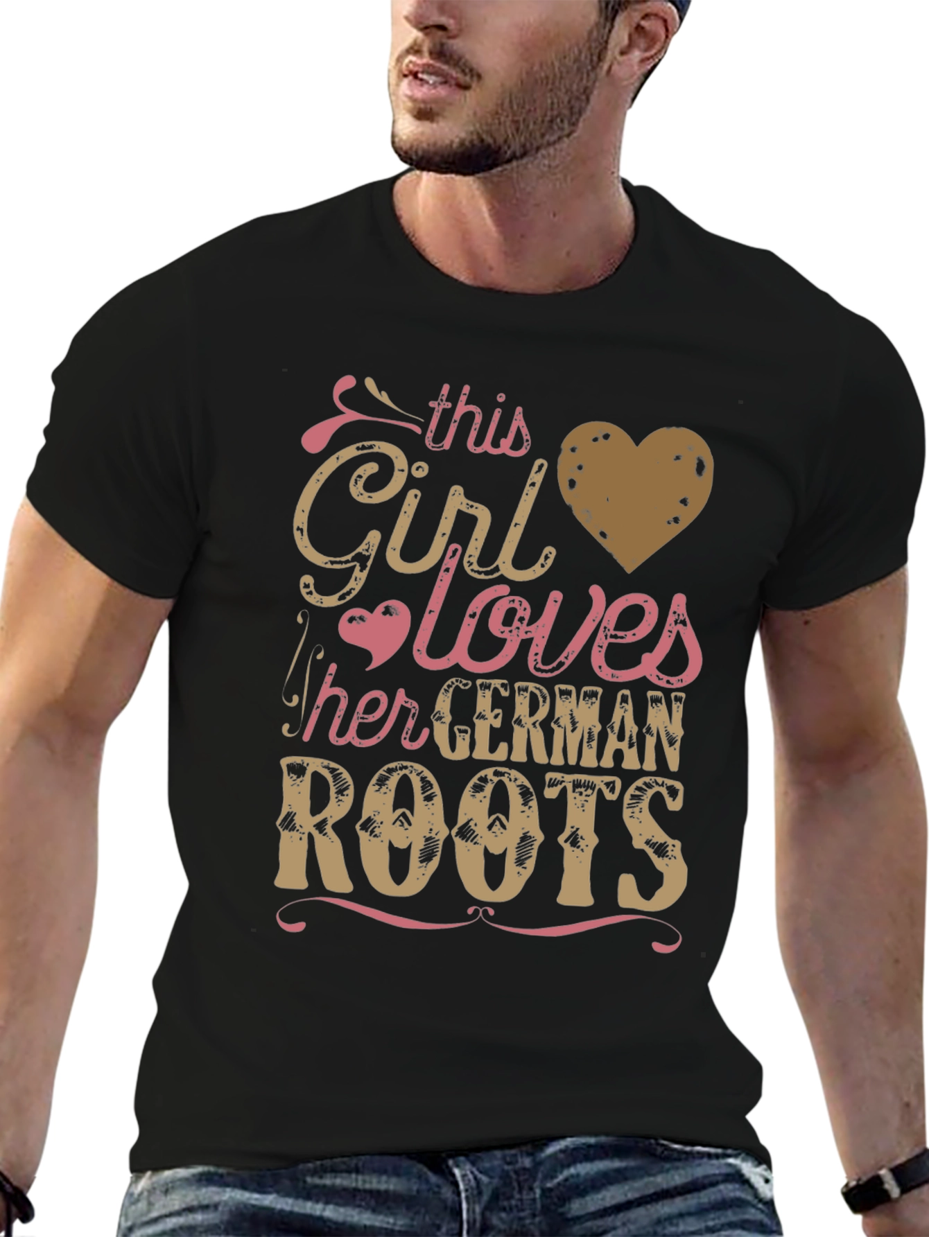 German Roots Girl's T-Shirt - Black - 6