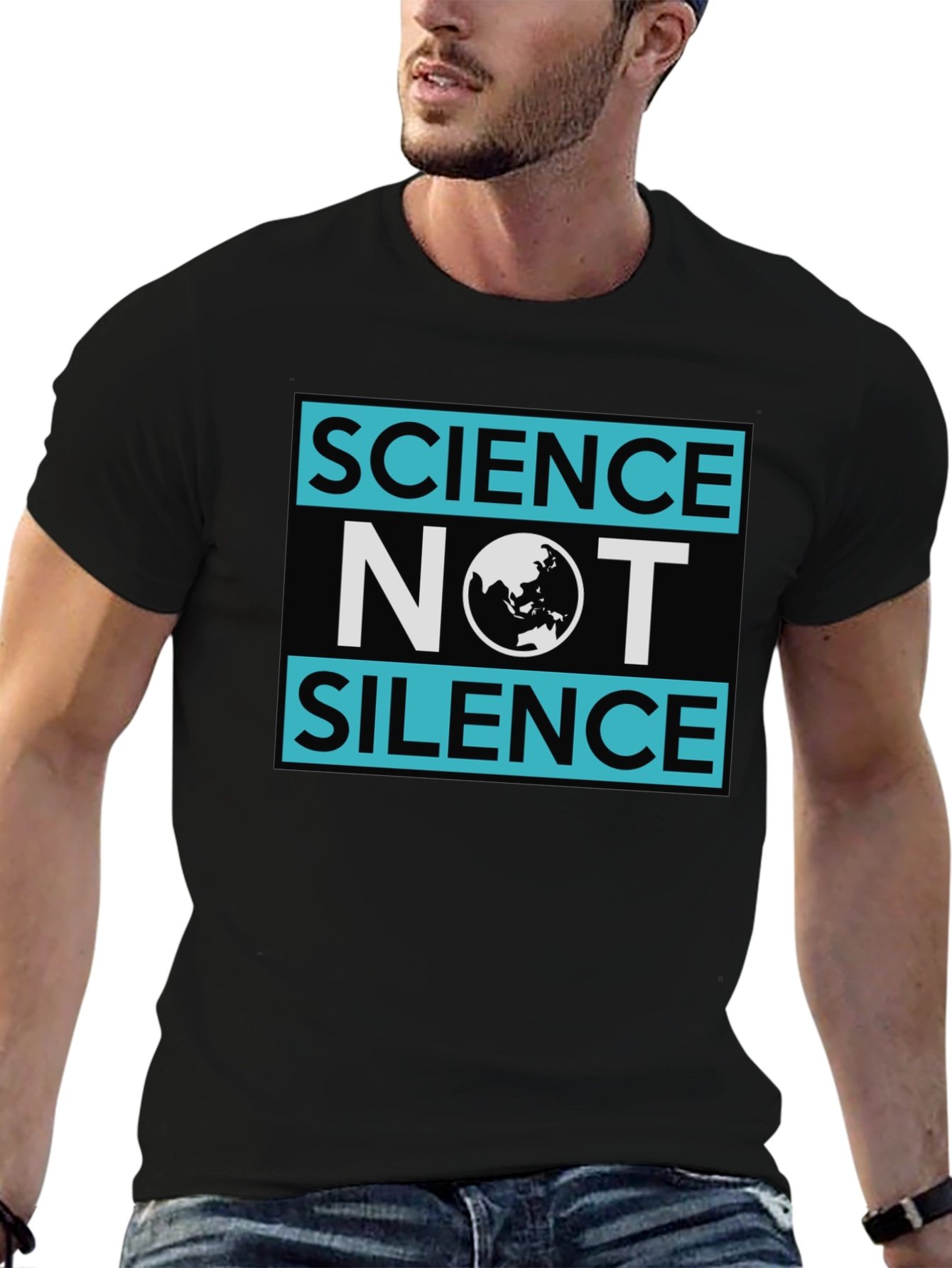 Black Science Not Silence Graphic Tee view 6