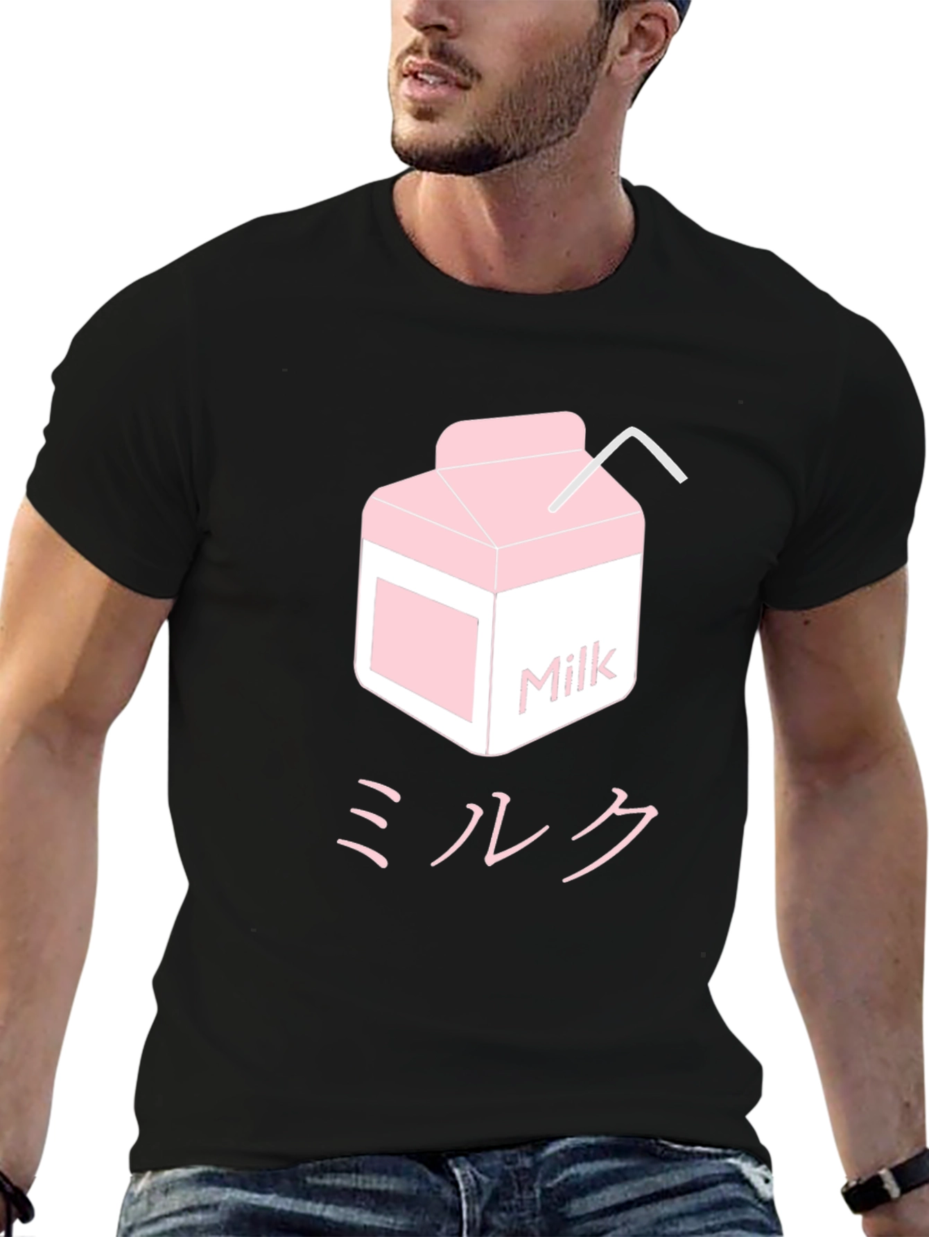 Black Pink Milk Carton Graphic Tee view 6