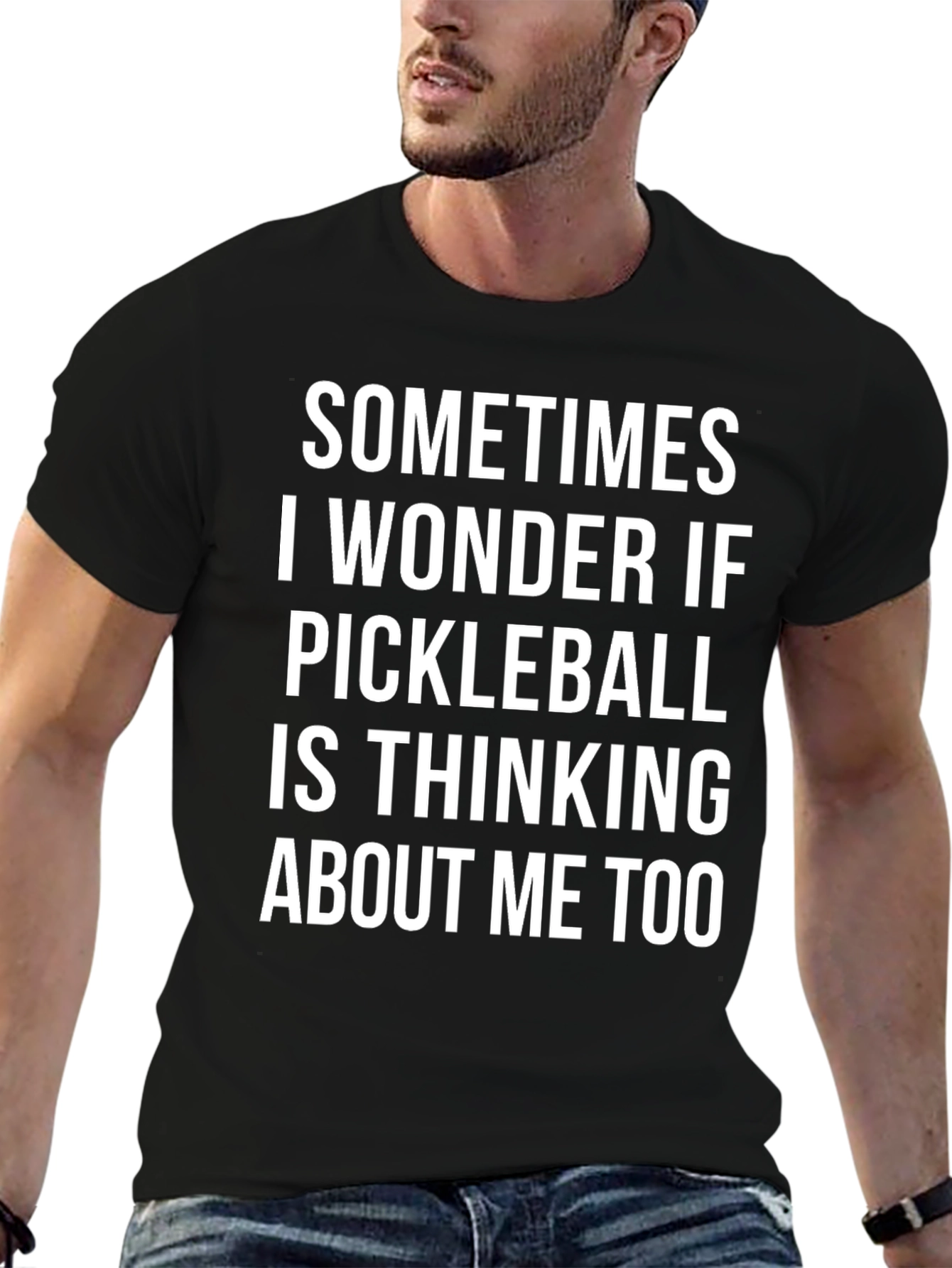 Black Pickleball T-Shirt: Funny Novelty Tee view 6