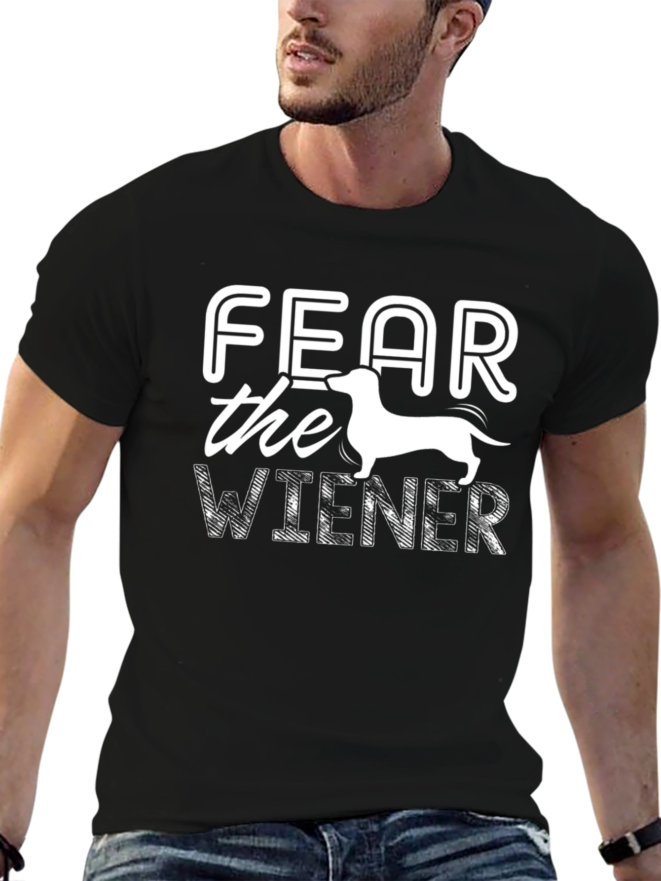 Fear the Wiener Funny Dachshund T-Shirt - 6