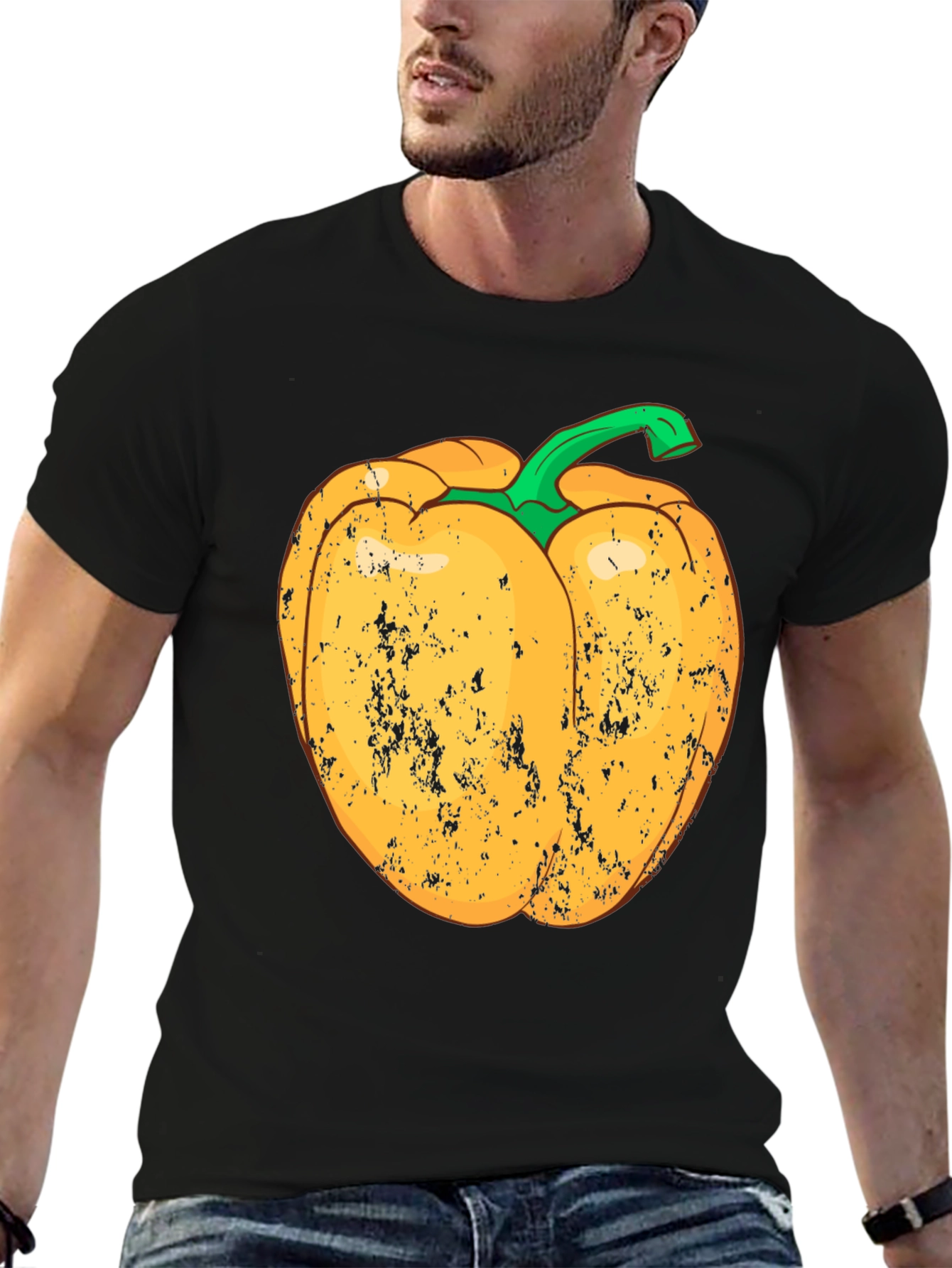 Yellow Pepper Graphic Tee - Quirky & Fun! - 6