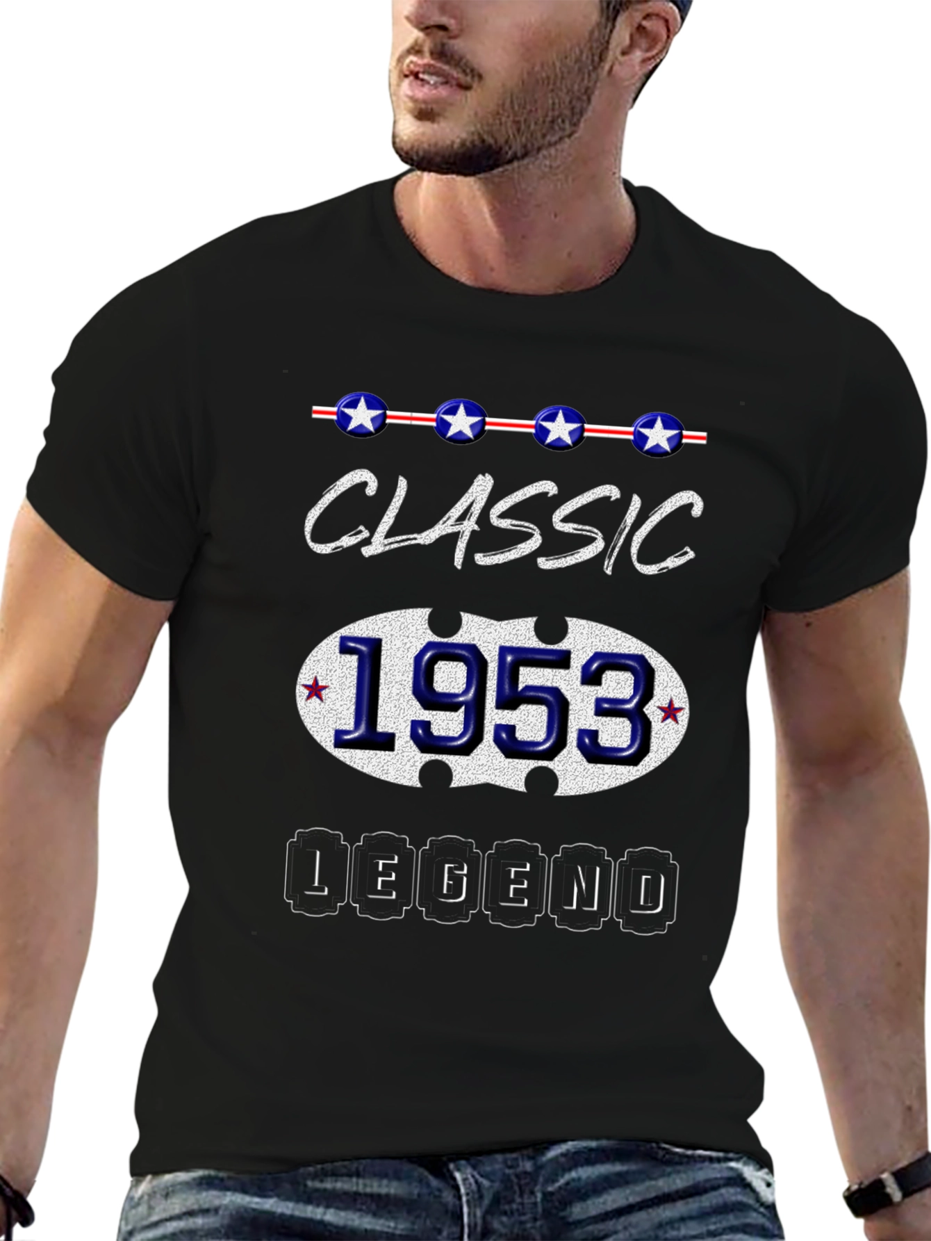 Black Classic Legend 1953 T-Shirt - Premium Quality view 6