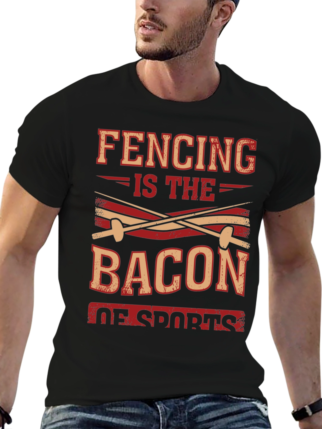 Fencing is the Bacon of Sports T-Shirt - 6