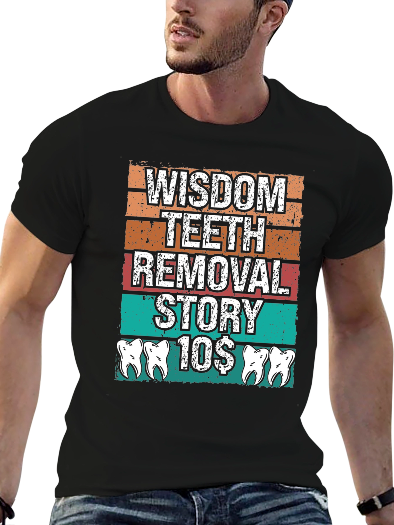 Black Wisdom Teeth Removal Story T-Shirt view 6
