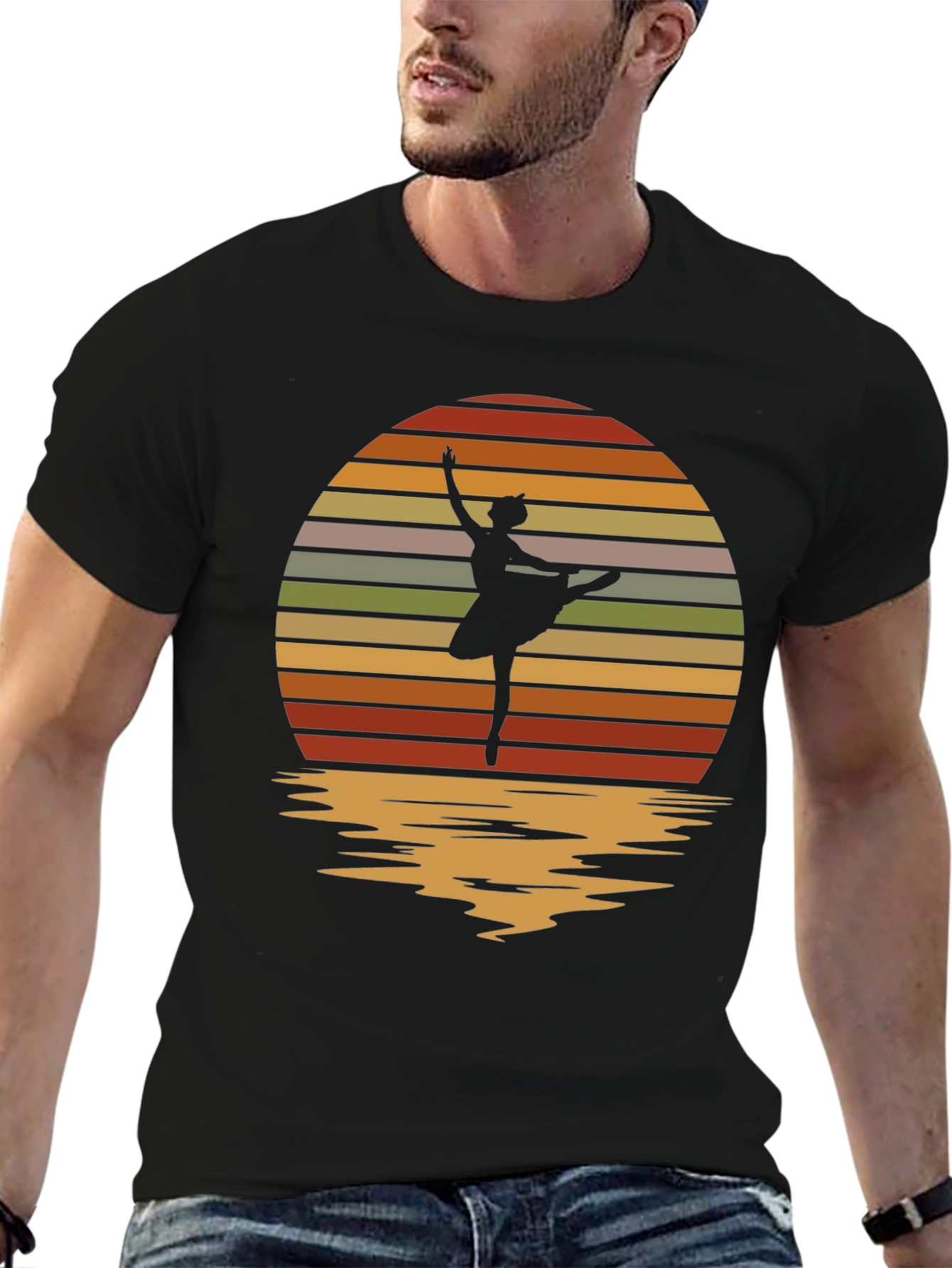 Black Ballet Sunset Graphic Tee view 6