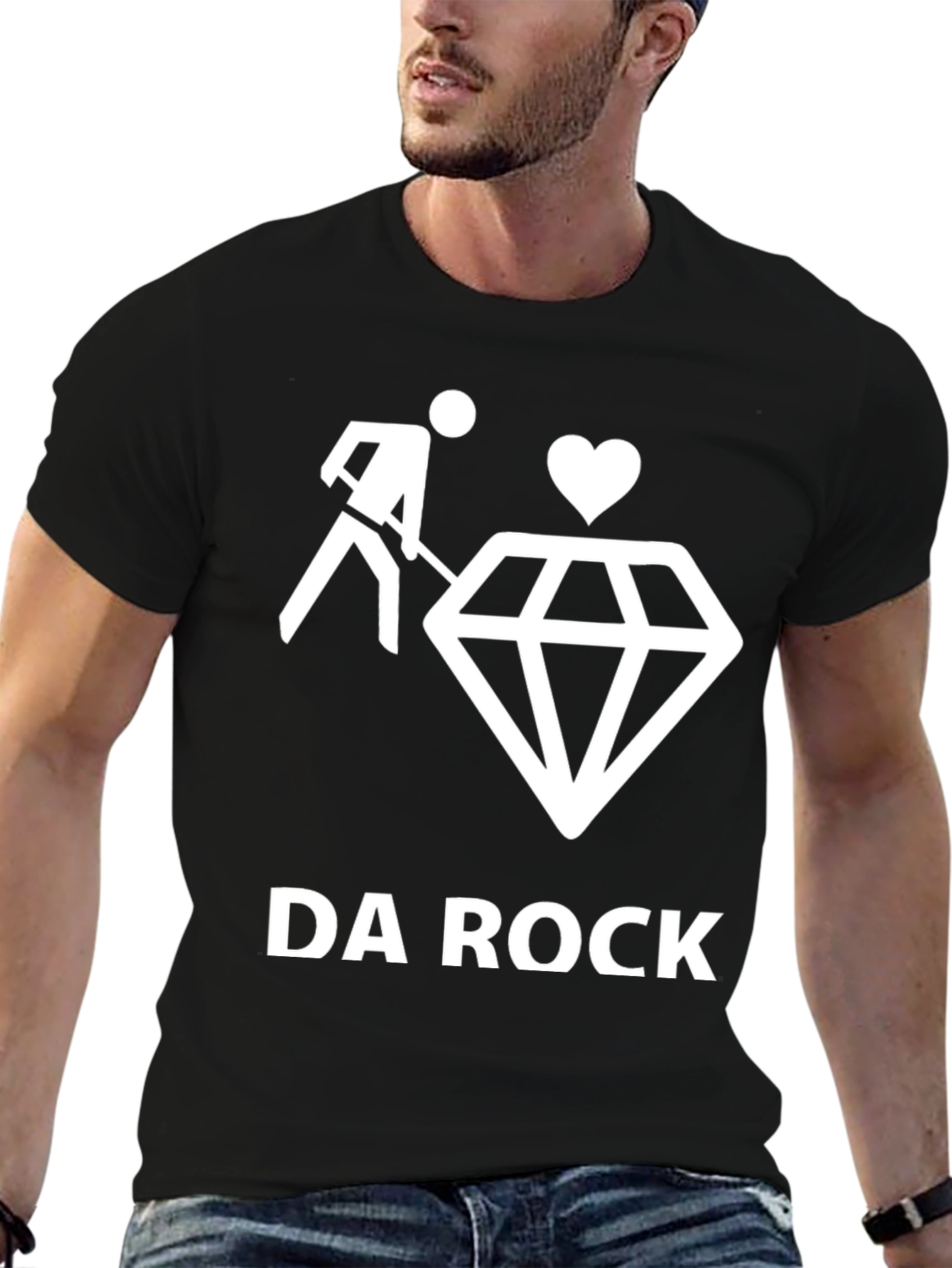 Black Da Rock Diamond T-Shirt - Black view 6