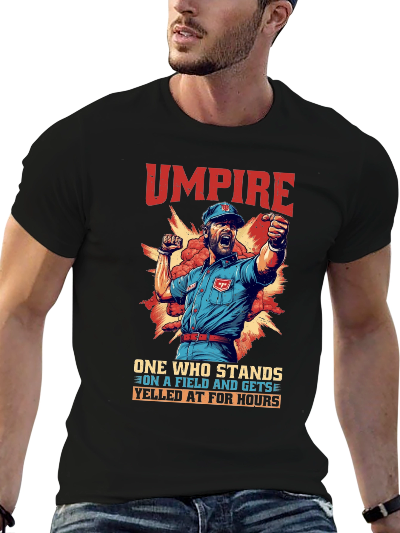 Black Umpire Yelled At For Hours Graphic Tee view 6