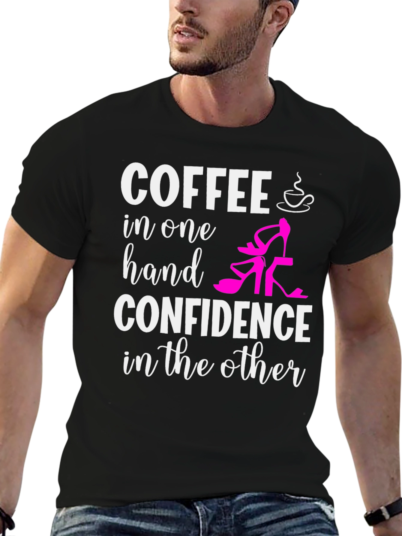 Black Coffee & Confidence T-Shirt view 6