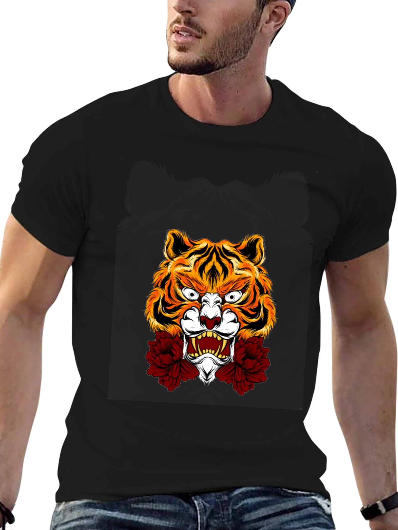 Black Tiger Graphic Tee - Bold Style view 6