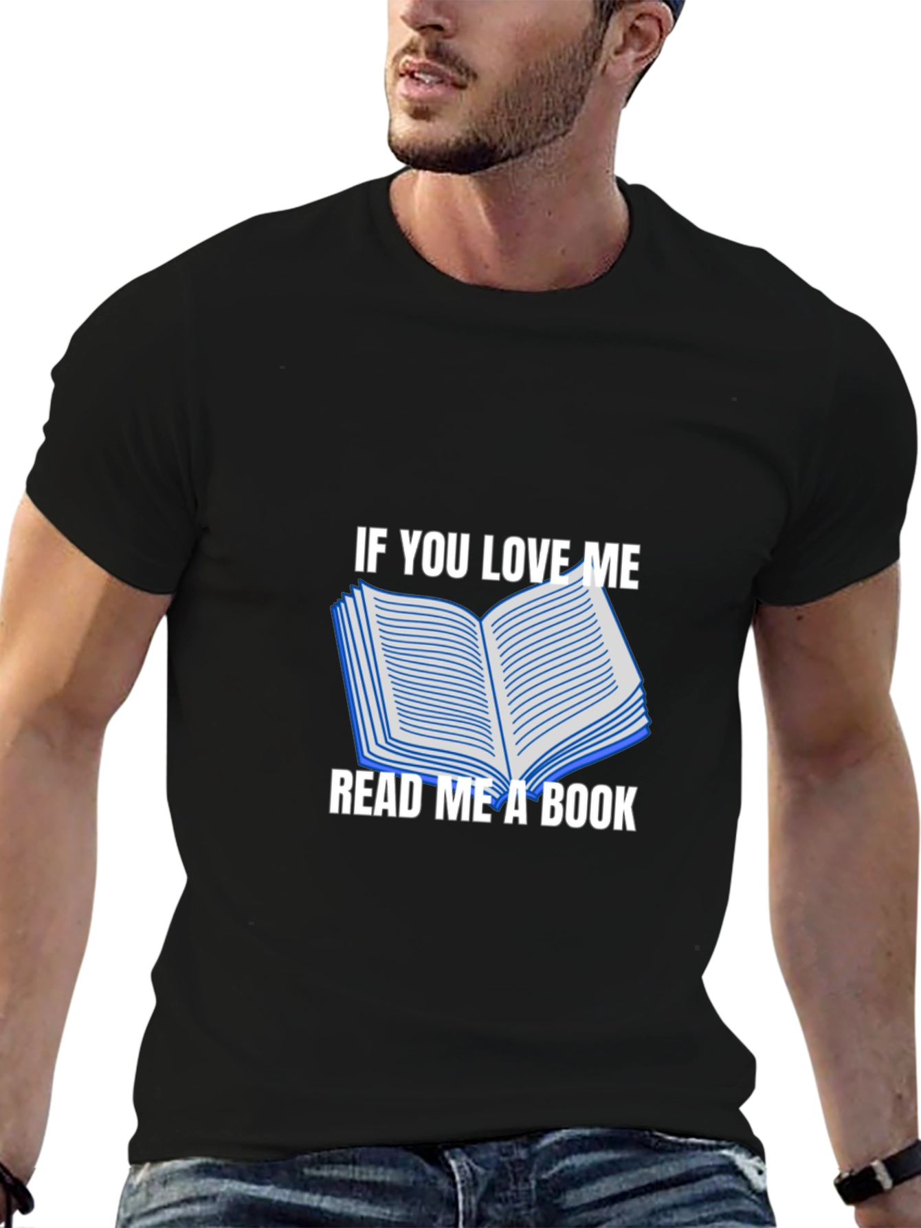 Black Read Me a Book Graphic T-Shirt view 6