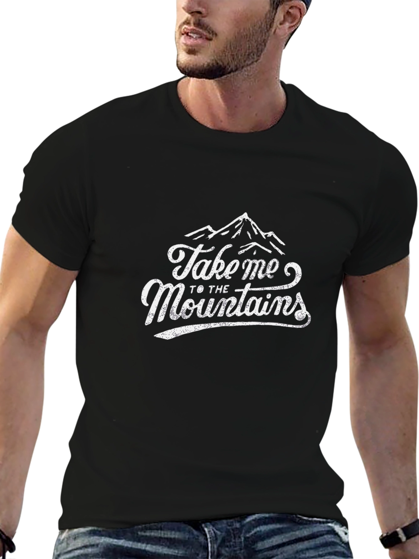 Black Take Me To The Mountains Black Tee view 6