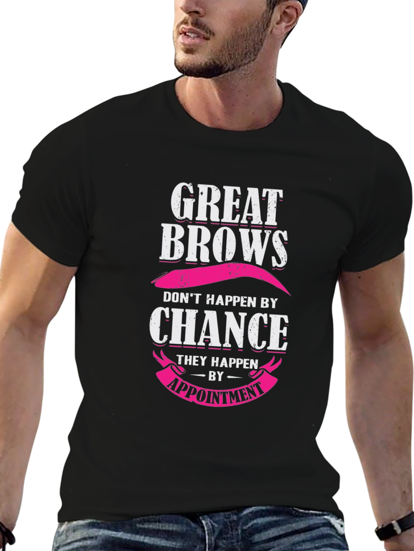 Black Great Brows Appointment T-Shirt view 6