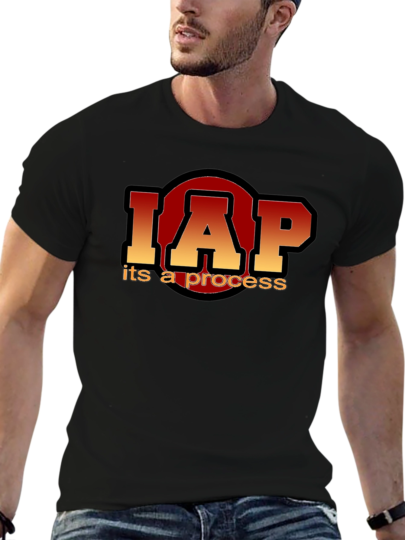 Black IAP It's A Process Graphic Tee view 6