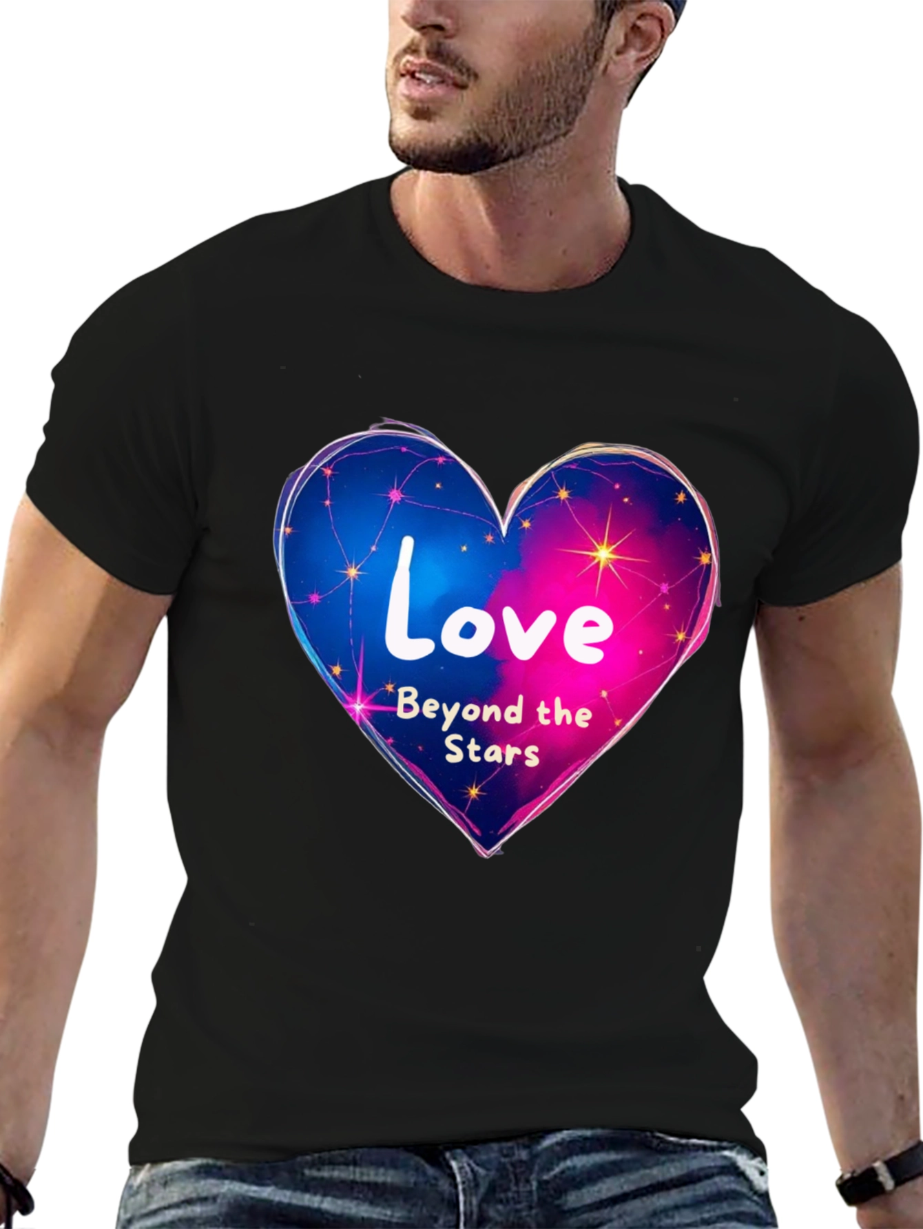 Black Love Beyond the Stars Graphic Tee view 6