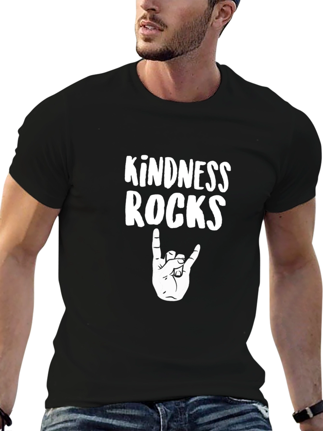 Kindness Rocks Graphic Tee - Classic Black - 6