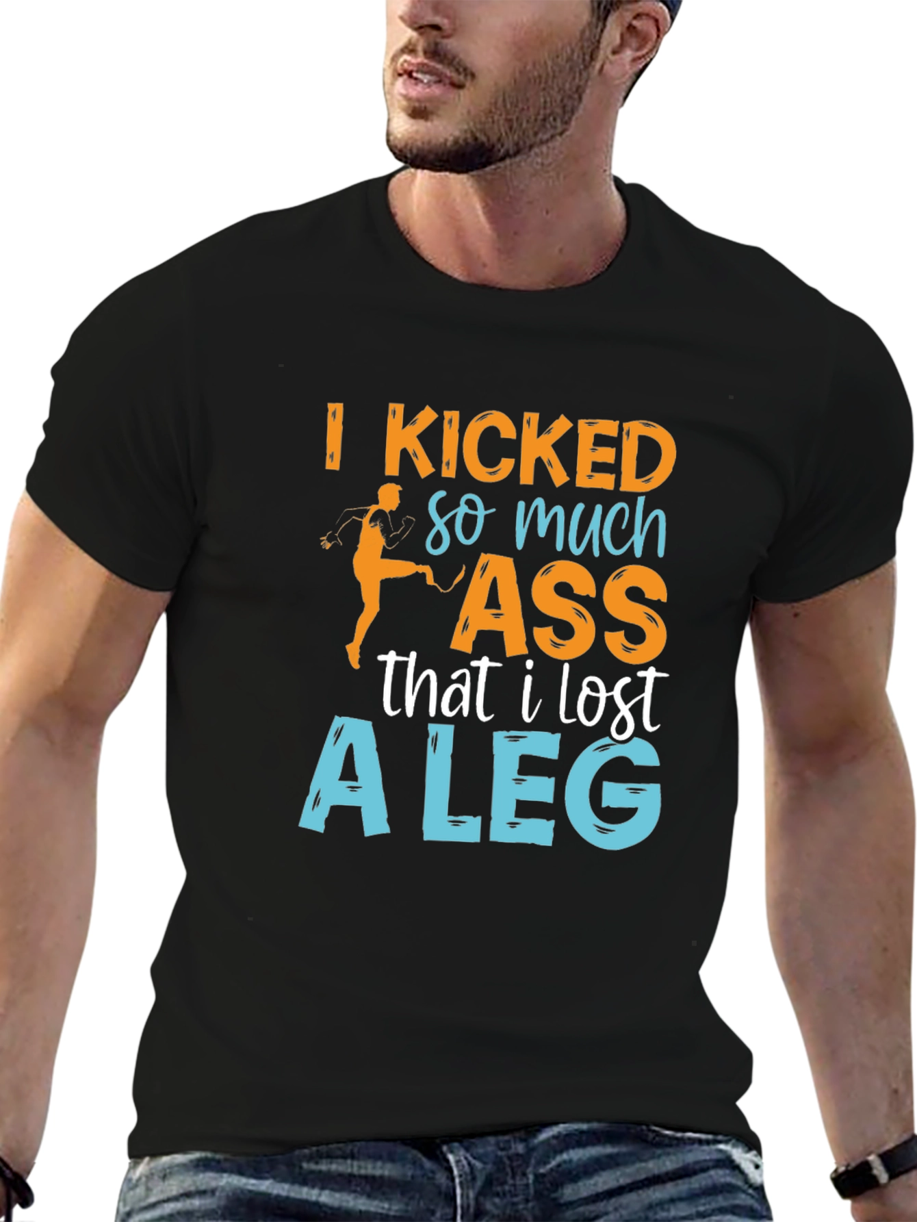 Black I Kicked So Much Ass T-Shirt view 6