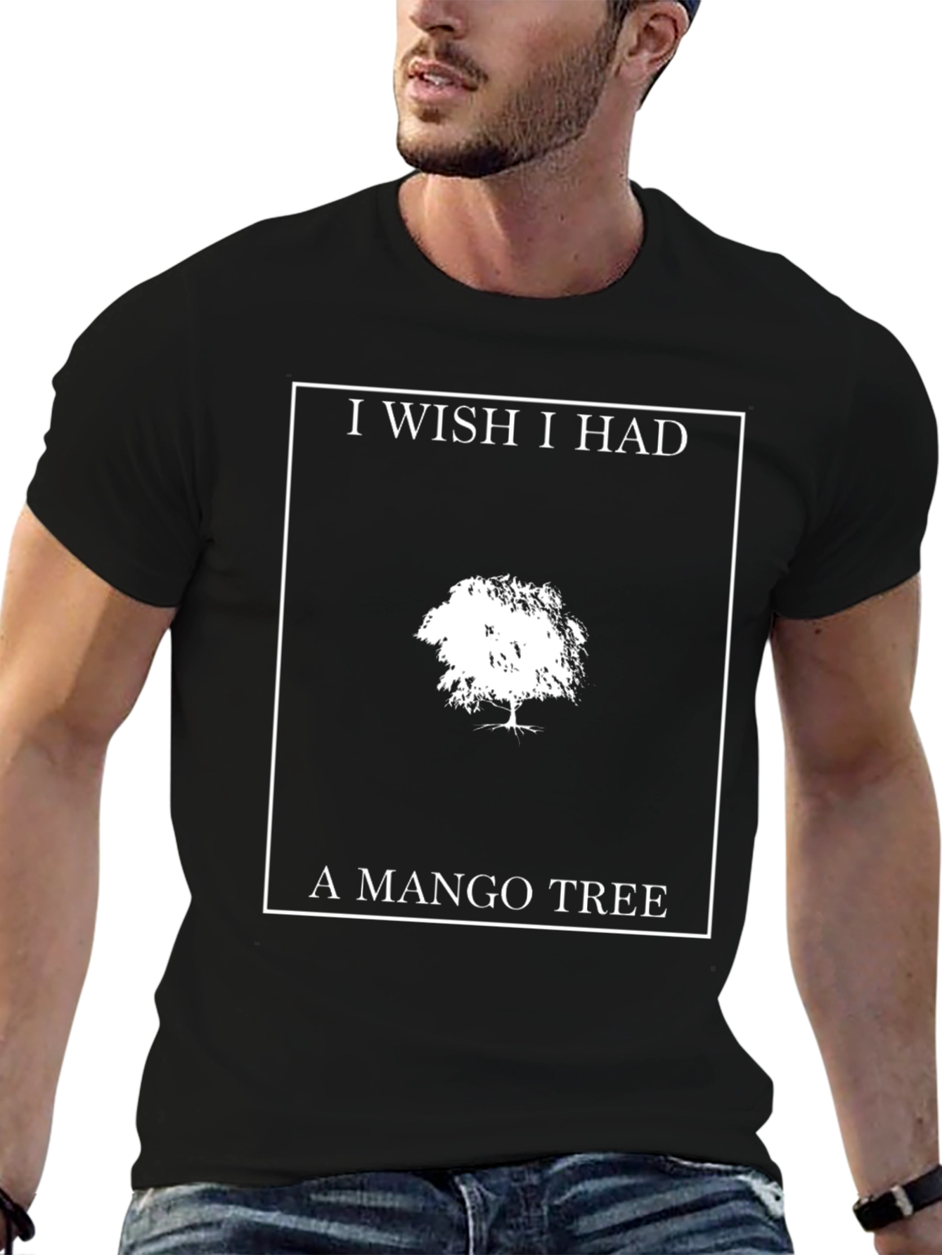 Black Mango Tree Graphic T-Shirt - Unique Design view 6