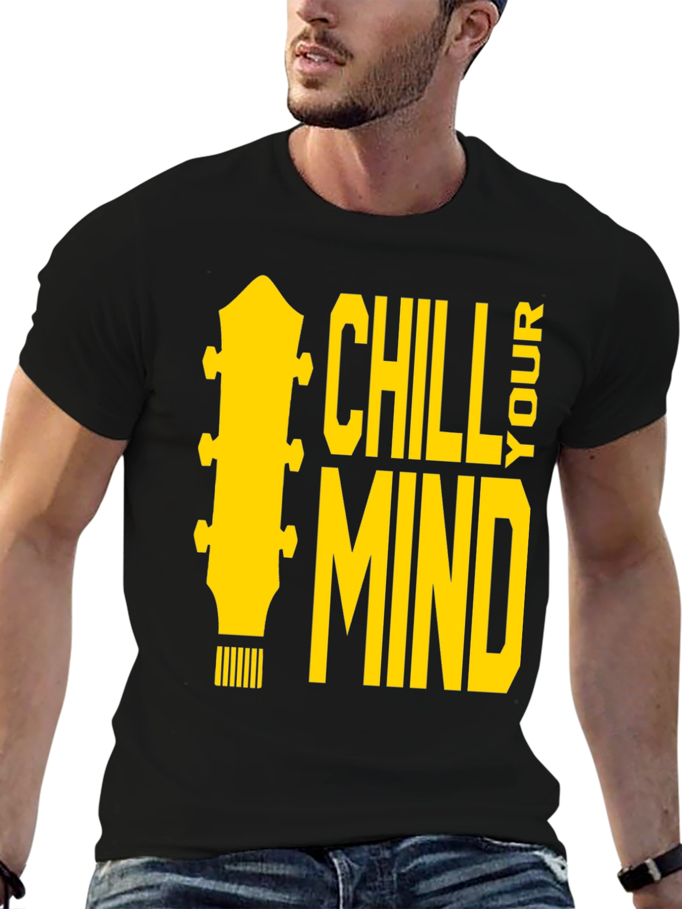 Black Chill Your Mind Graphic Tee - Black view 6