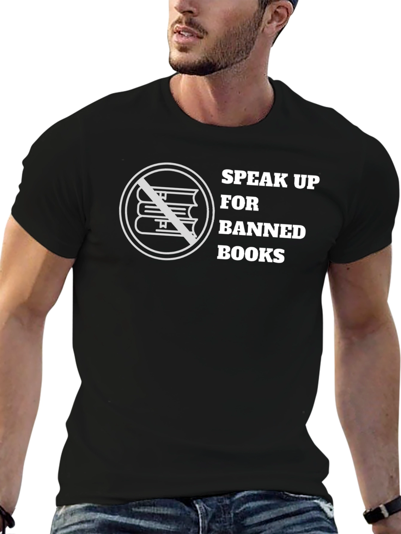 Black Speak Up for Banned Books T-Shirt view 6