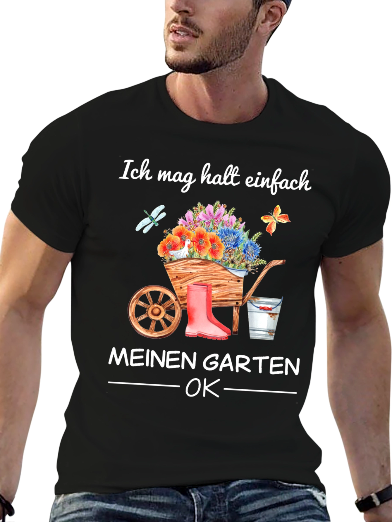 Black Ich Mag Halst Einfach Garten T-Shirt view 6