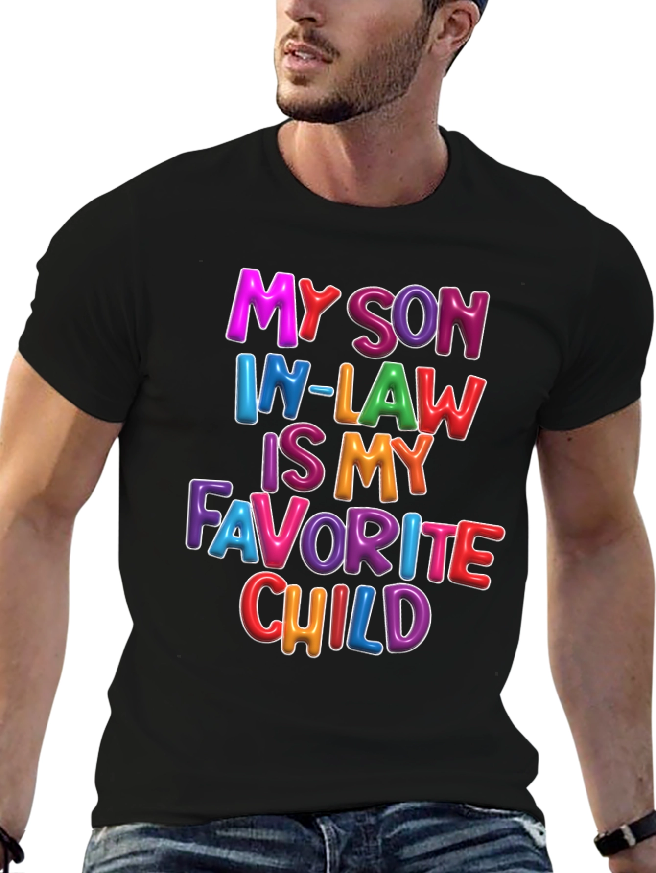 Black My Son In-Law Is My Favorite Child T-Shirt view 6