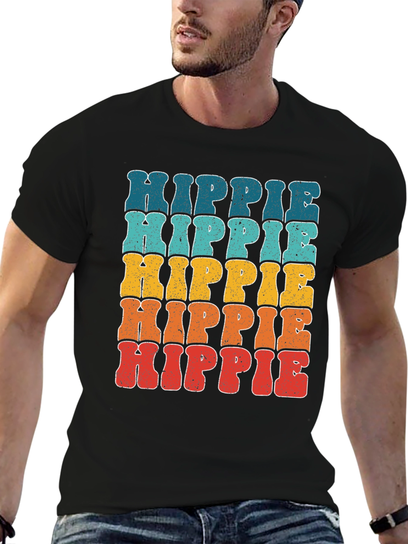 Retro Hippie T-Shirt - Vintage Style Graphic Tee - 6