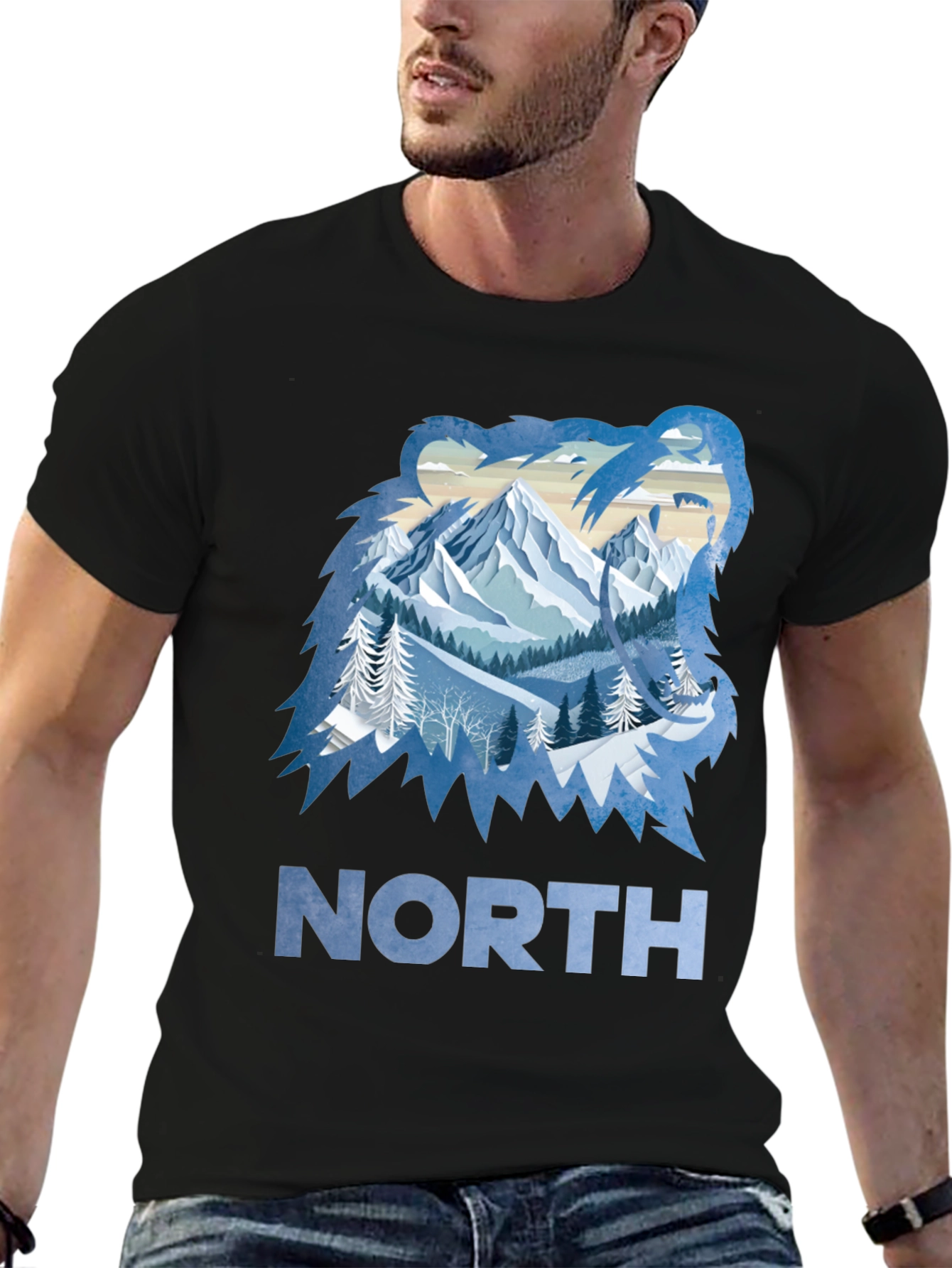 Black North Bear Graphic Tee view 6
