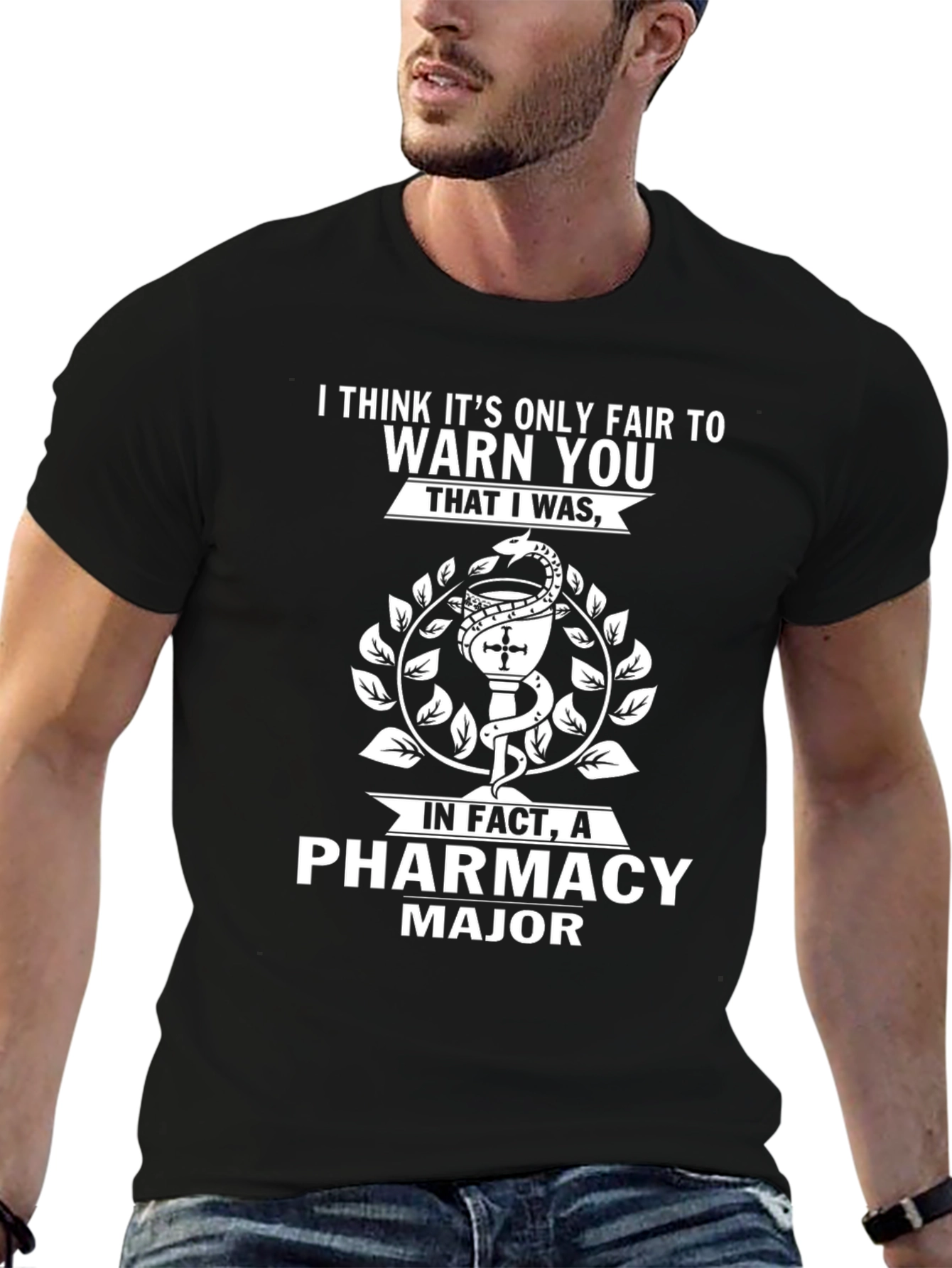 Black Pharmacy Major Black T-Shirt view 6