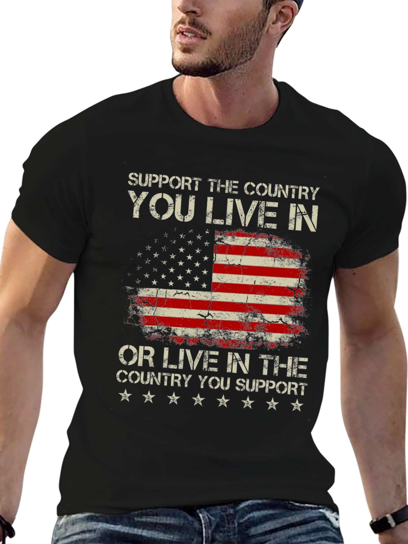 Patriotic USA Flag T-Shirt - Support Your Country - 6