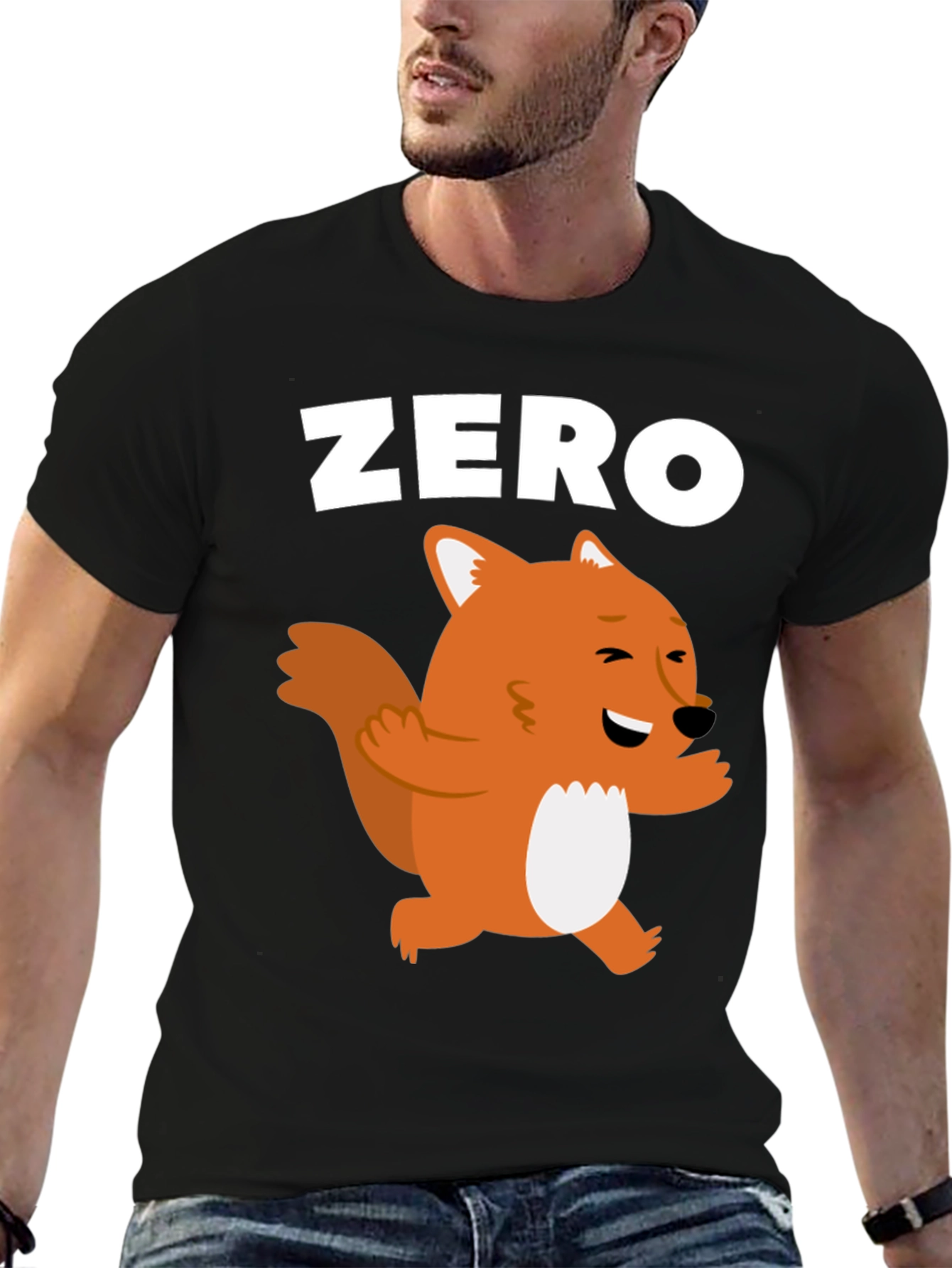 Black Zero Fox Given Graphic T-Shirt view 6