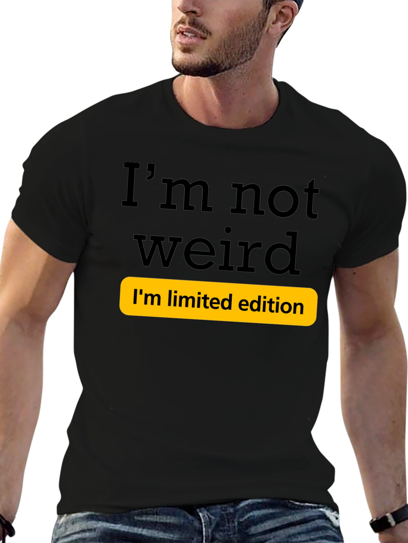 Black Funny I'm Not Weird Limited Edition T-Shirt view 6