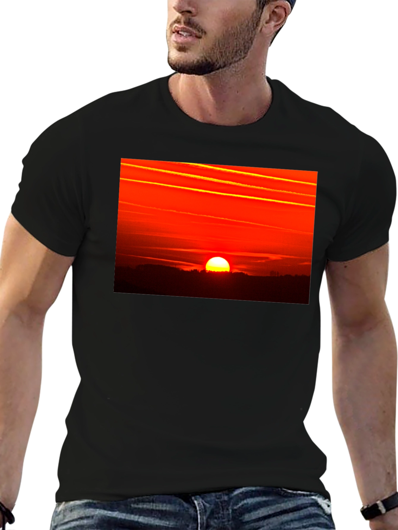 Black Sunset Graphic Tee - Bold & Stylish view 6