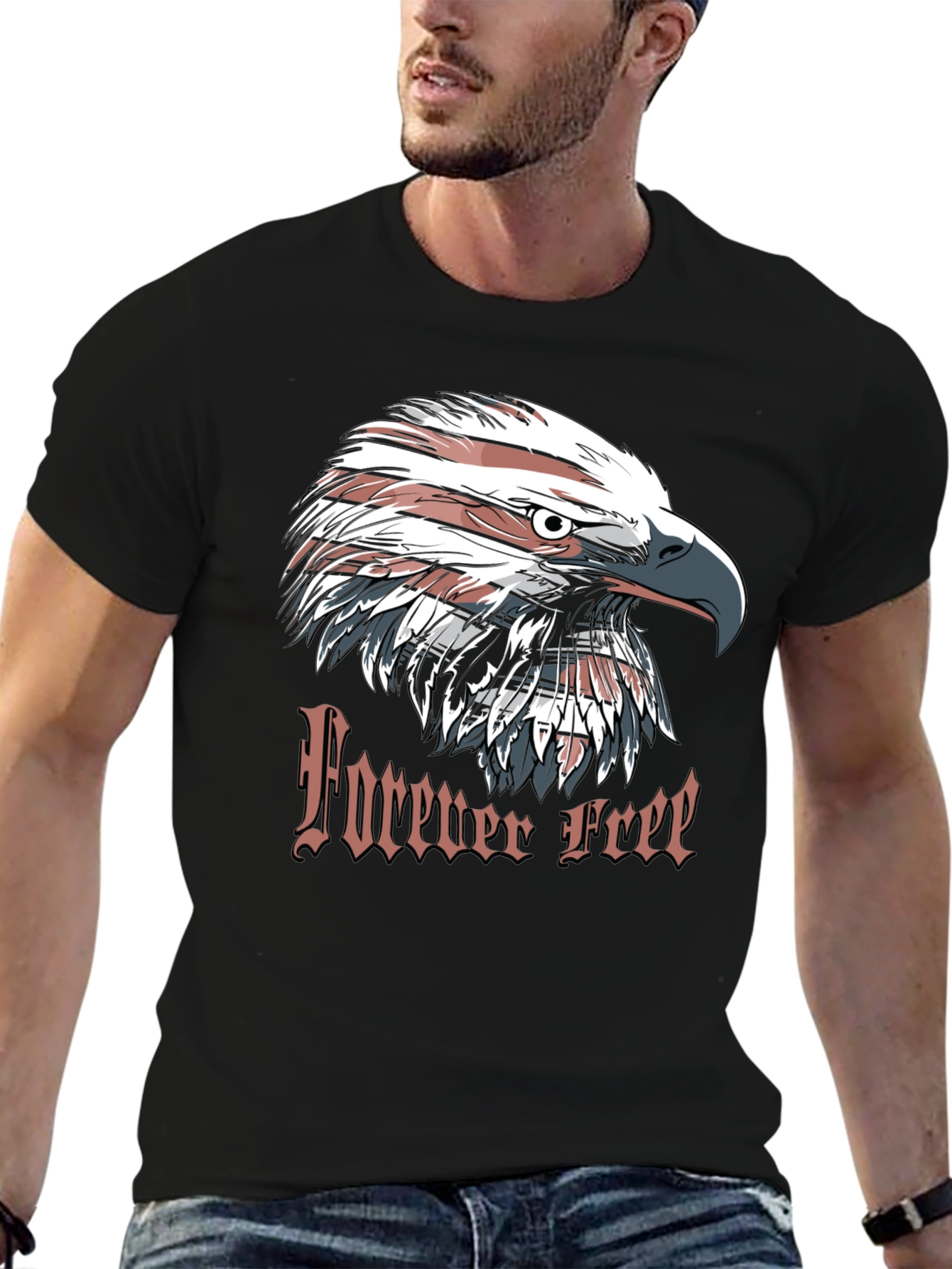 Forever Free Eagle Graphic T-Shirt - 6